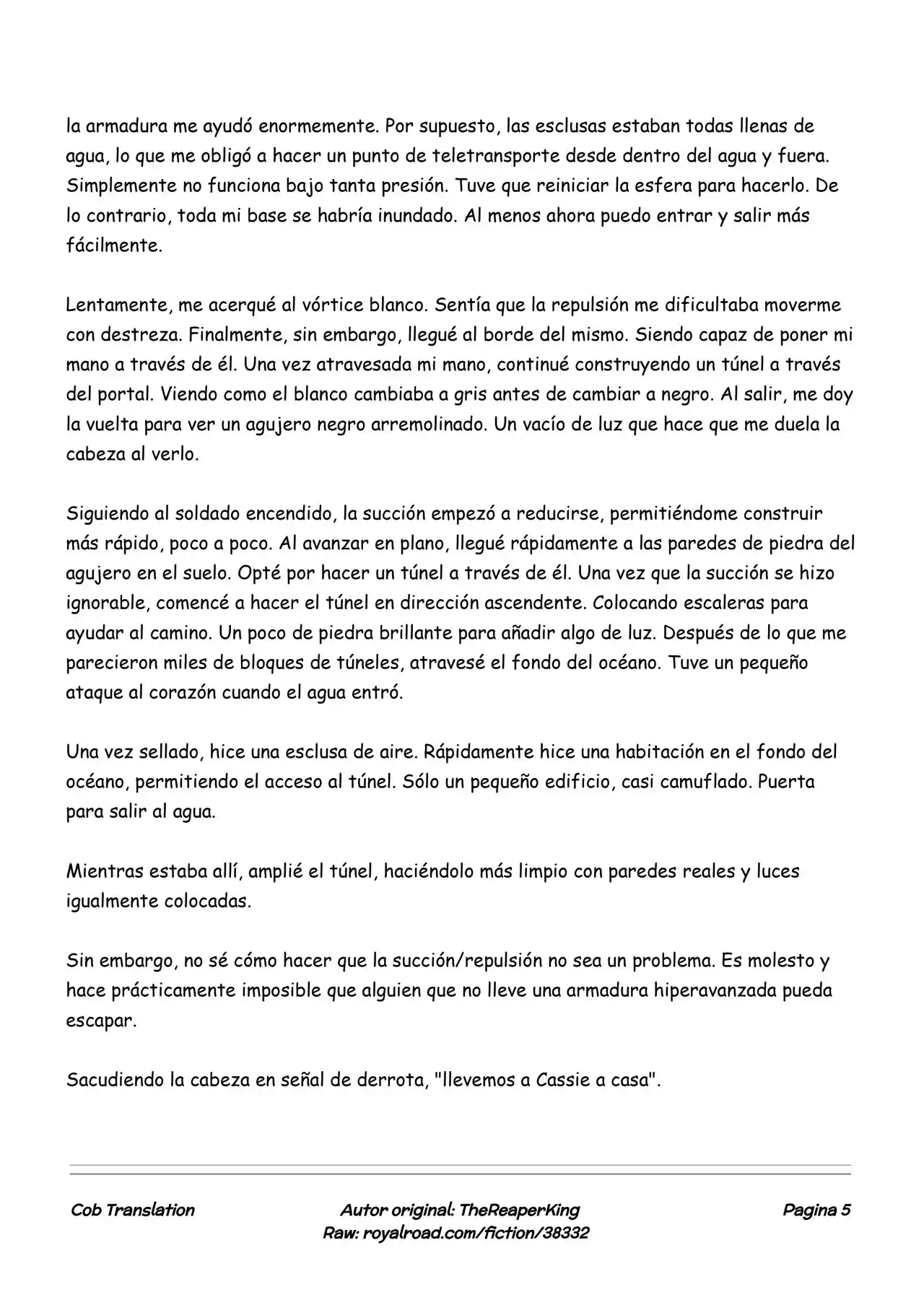 Realidad De Minecraft (Novela) - Capítulo 180 - Página 5 - LectorTMOo