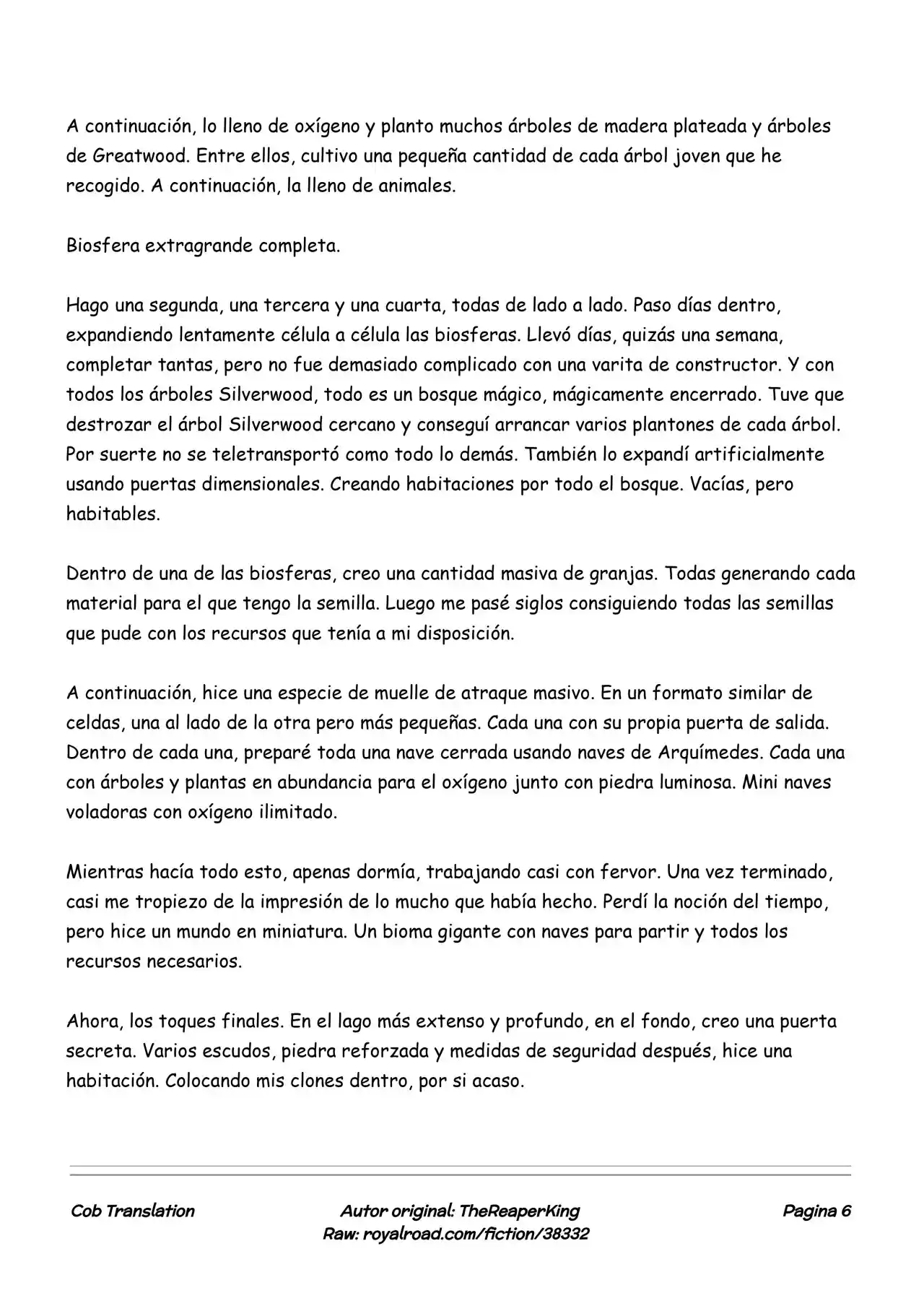 Realidad De Minecraft (Novela) - Capítulo 182 - Página 6 - LectorTMOo