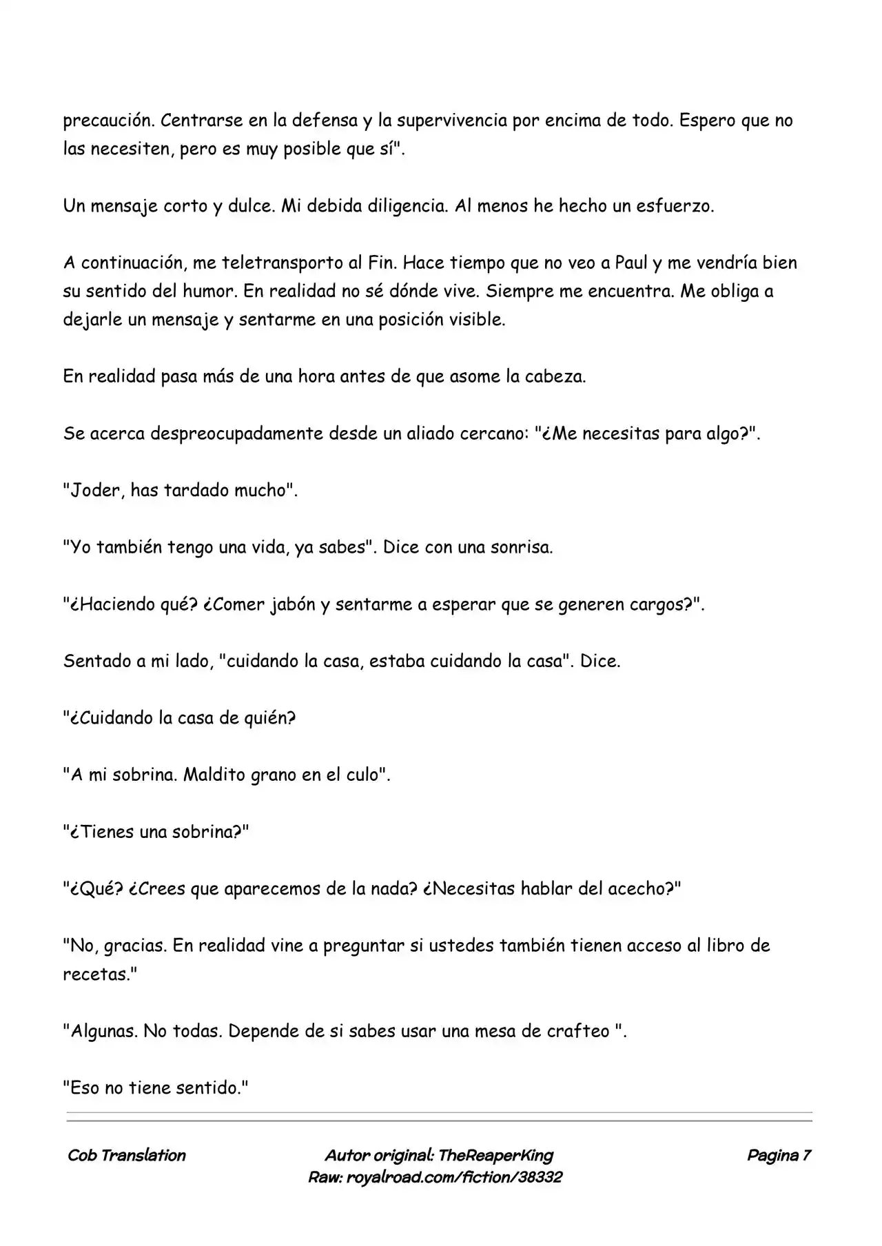 Realidad De Minecraft (Novela) - Capítulo 183 - Página 7 - LectorTMOo