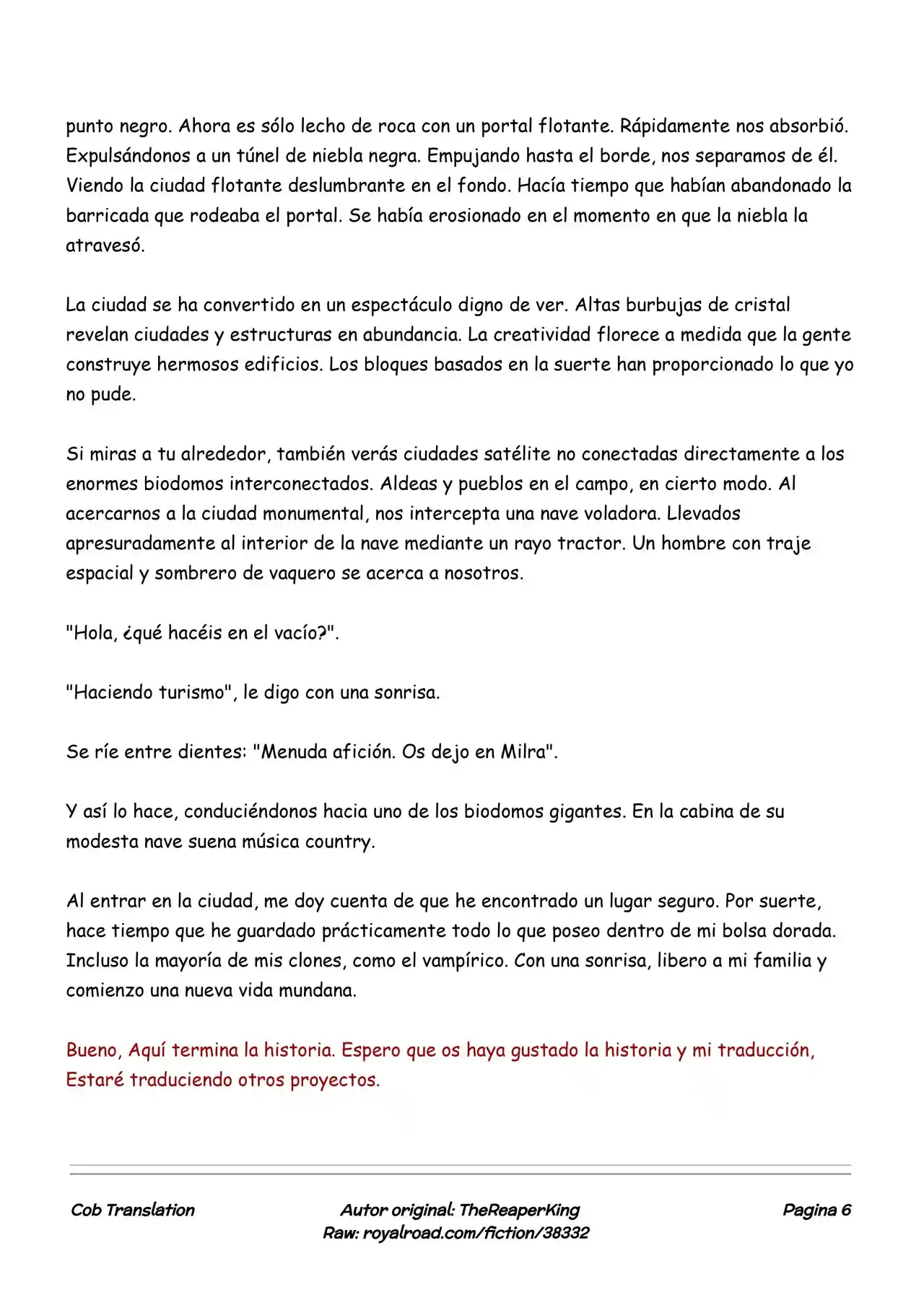 Realidad De Minecraft (Novela) - Capítulo 186 - Página 6 - LectorTMOo