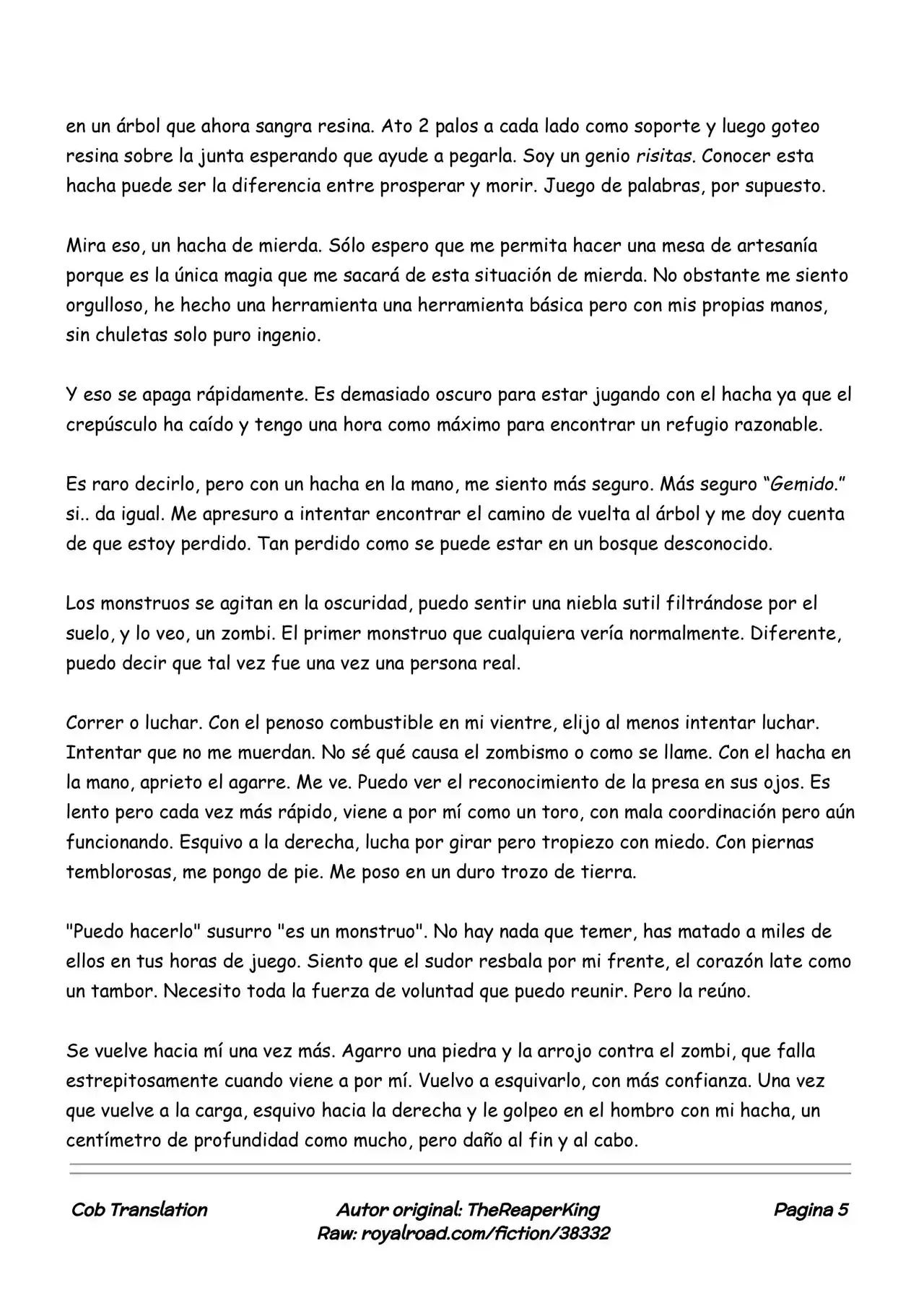 Realidad De Minecraft (Novela) - Capítulo 2 - Página 5 - LectorTMOo