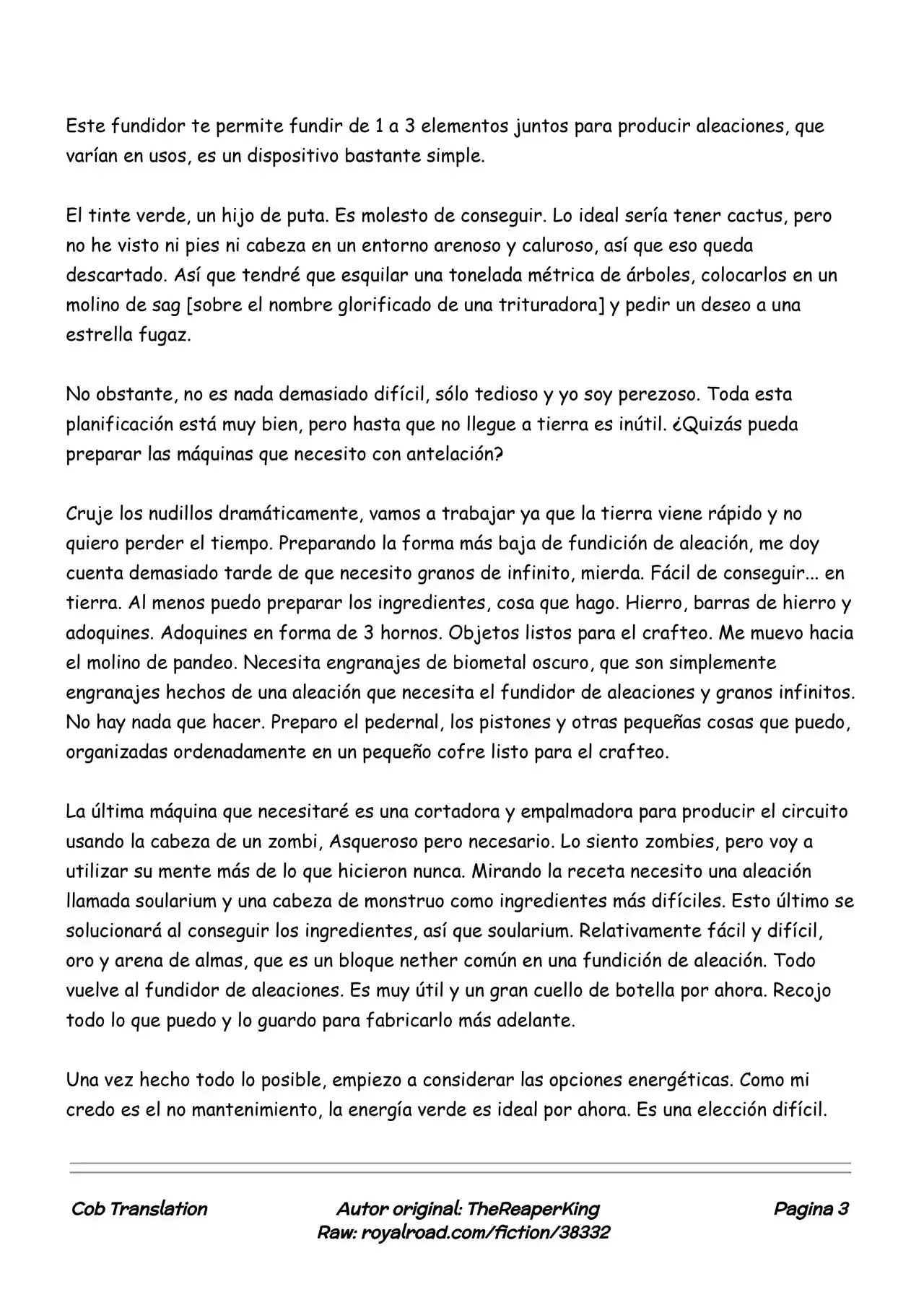 Realidad De Minecraft (Novela) - Capítulo 20 - Página 3 - LectorTMOo