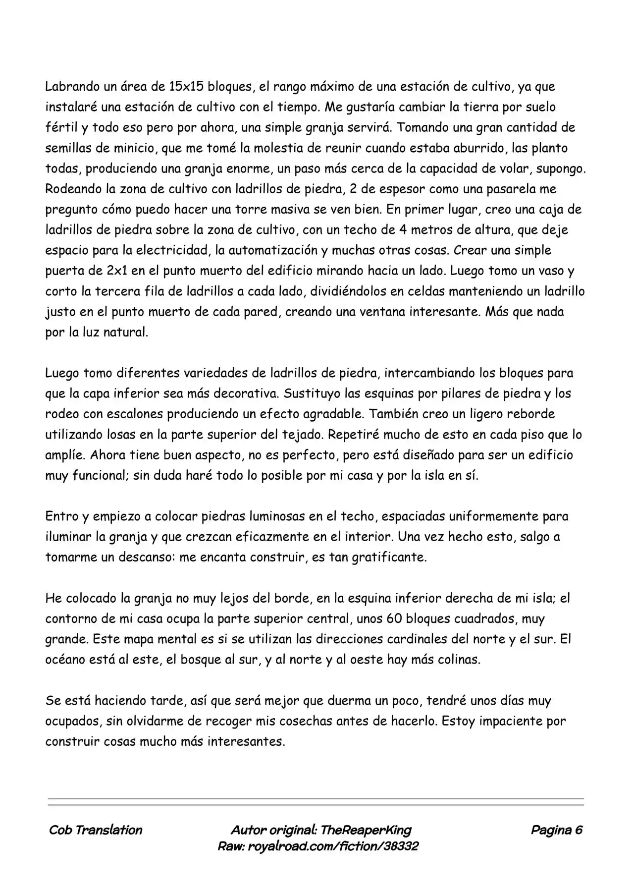 Realidad De Minecraft (Novela) - Capítulo 20 - Página 6 - LectorTMOo