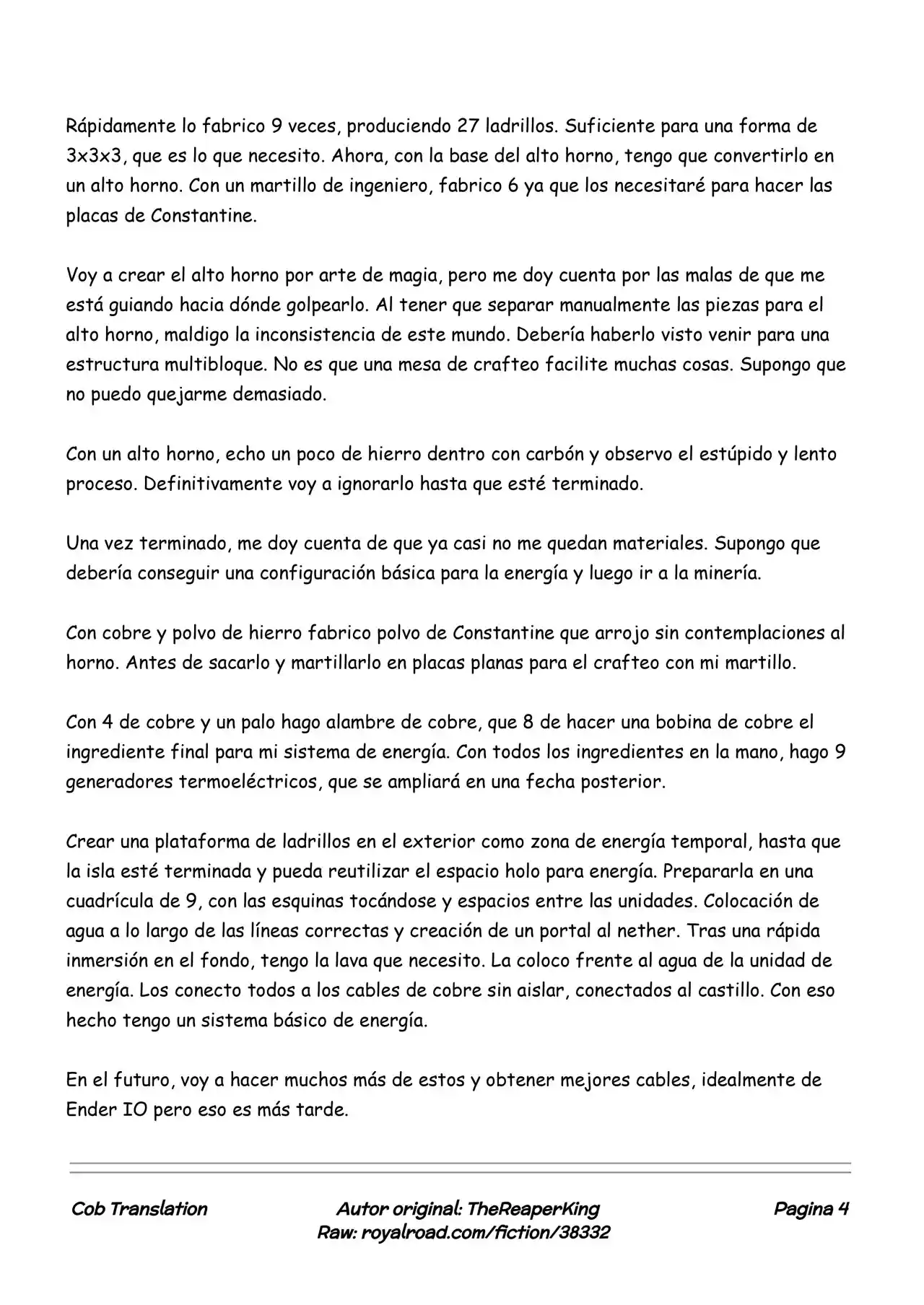 Realidad De Minecraft (Novela) - Capítulo 21 - Página 4 - LectorTMOo