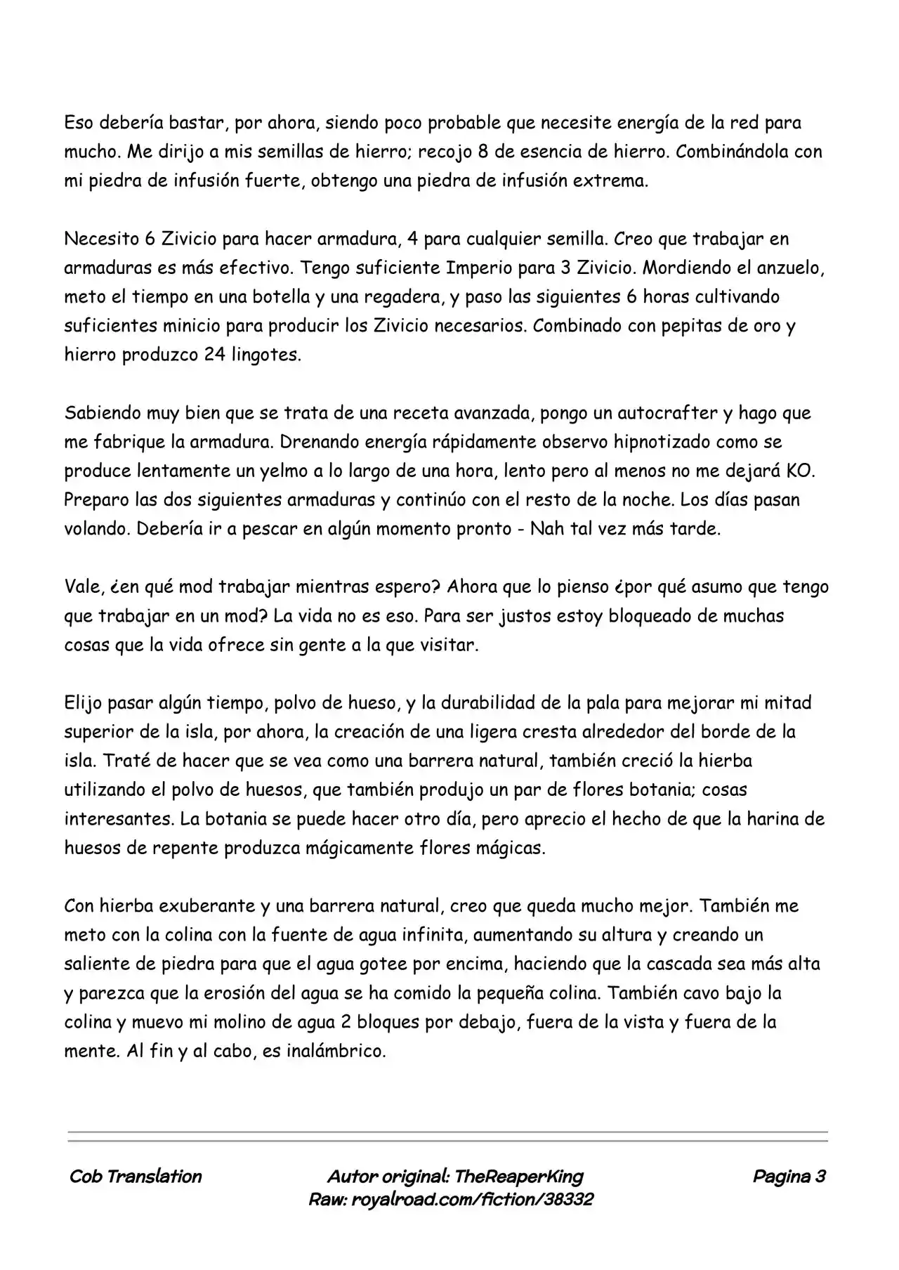 Realidad De Minecraft (Novela) - Capítulo 22 - Página 3 - LectorTMOo