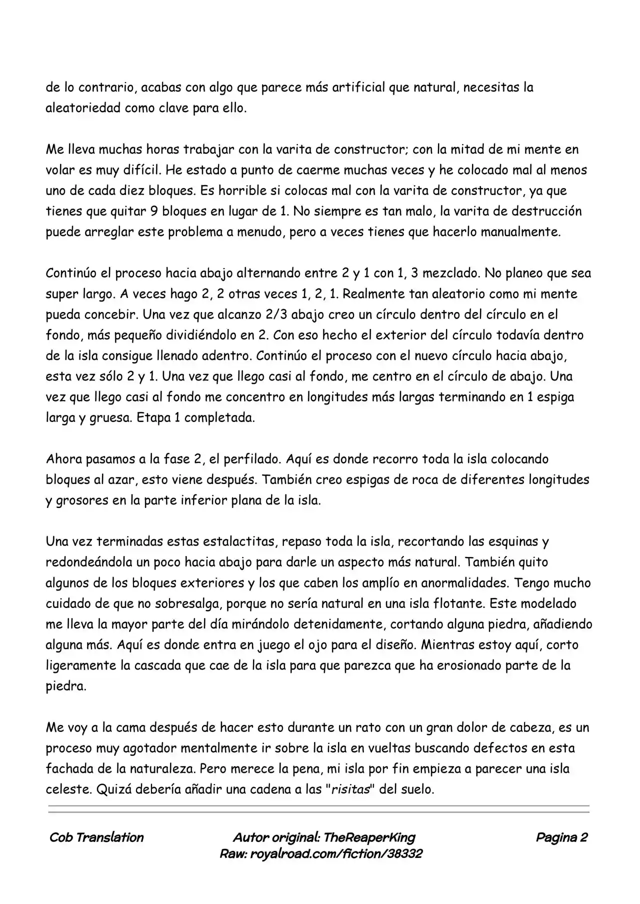 Realidad De Minecraft (Novela) - Capítulo 23 - Página 2 - LectorTMOo