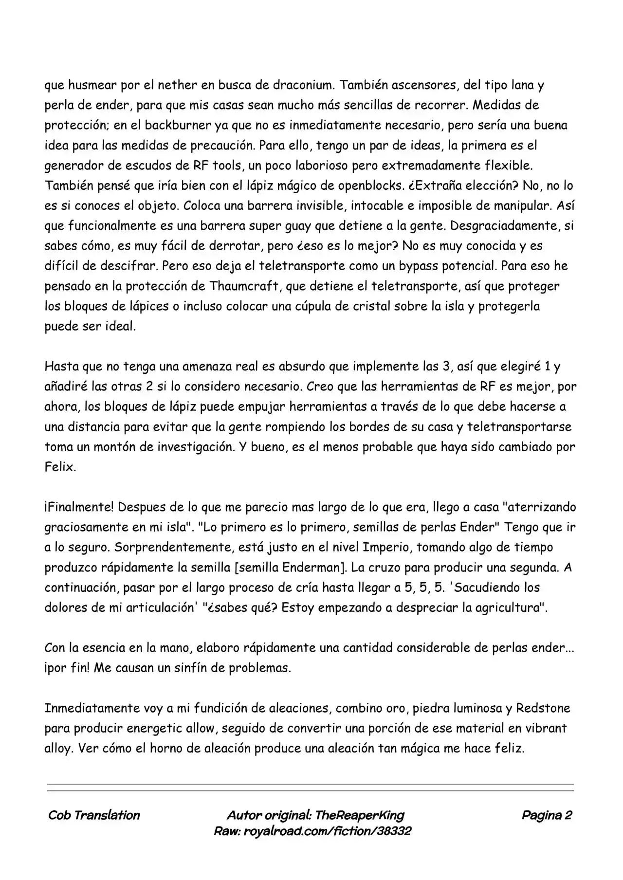 Realidad De Minecraft (Novela) - Capítulo 25 - Página 2 - LectorTMOo