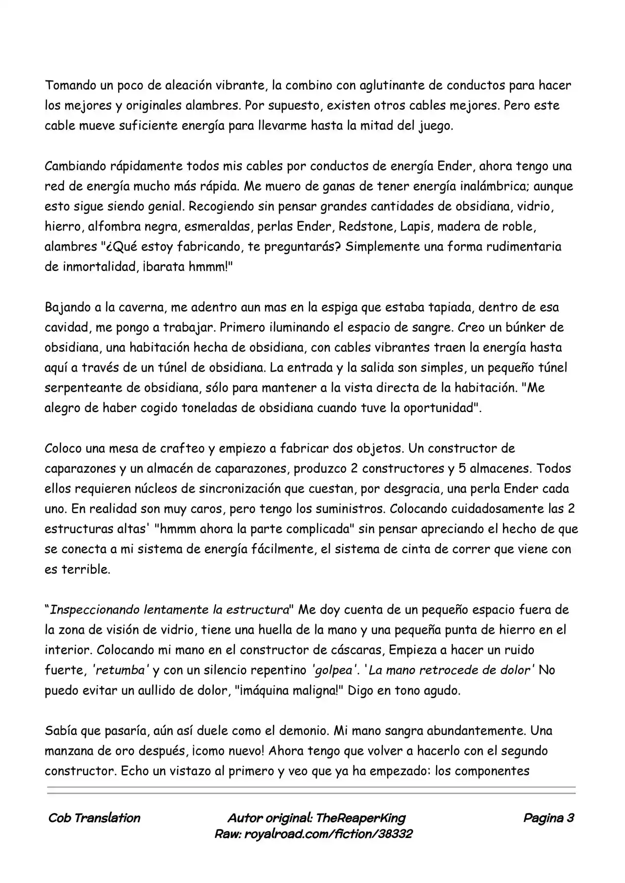 Realidad De Minecraft (Novela) - Capítulo 25 - Página 3 - LectorTMOo