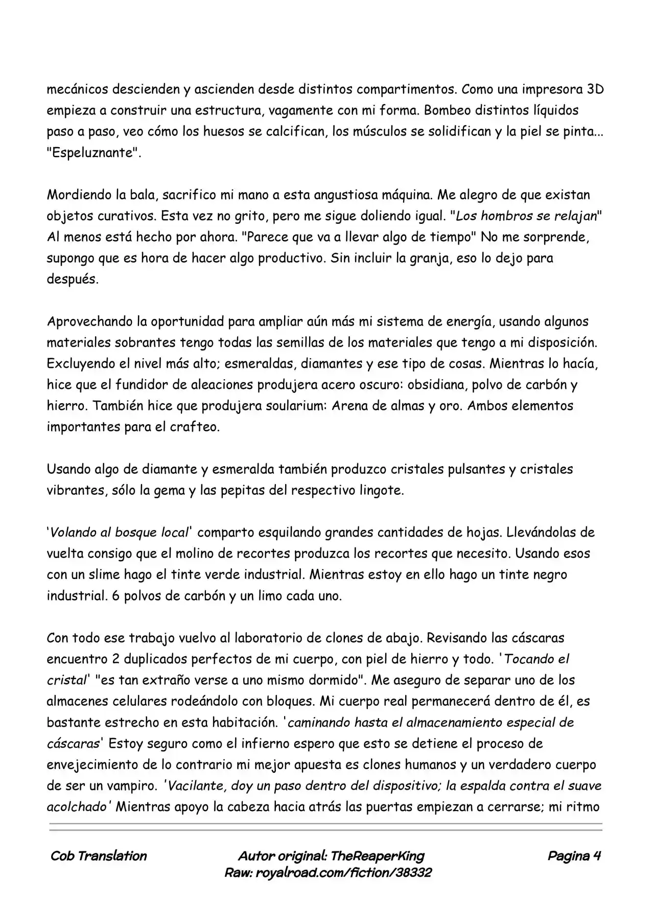 Realidad De Minecraft (Novela) - Capítulo 25 - Página 4 - LectorTMOo
