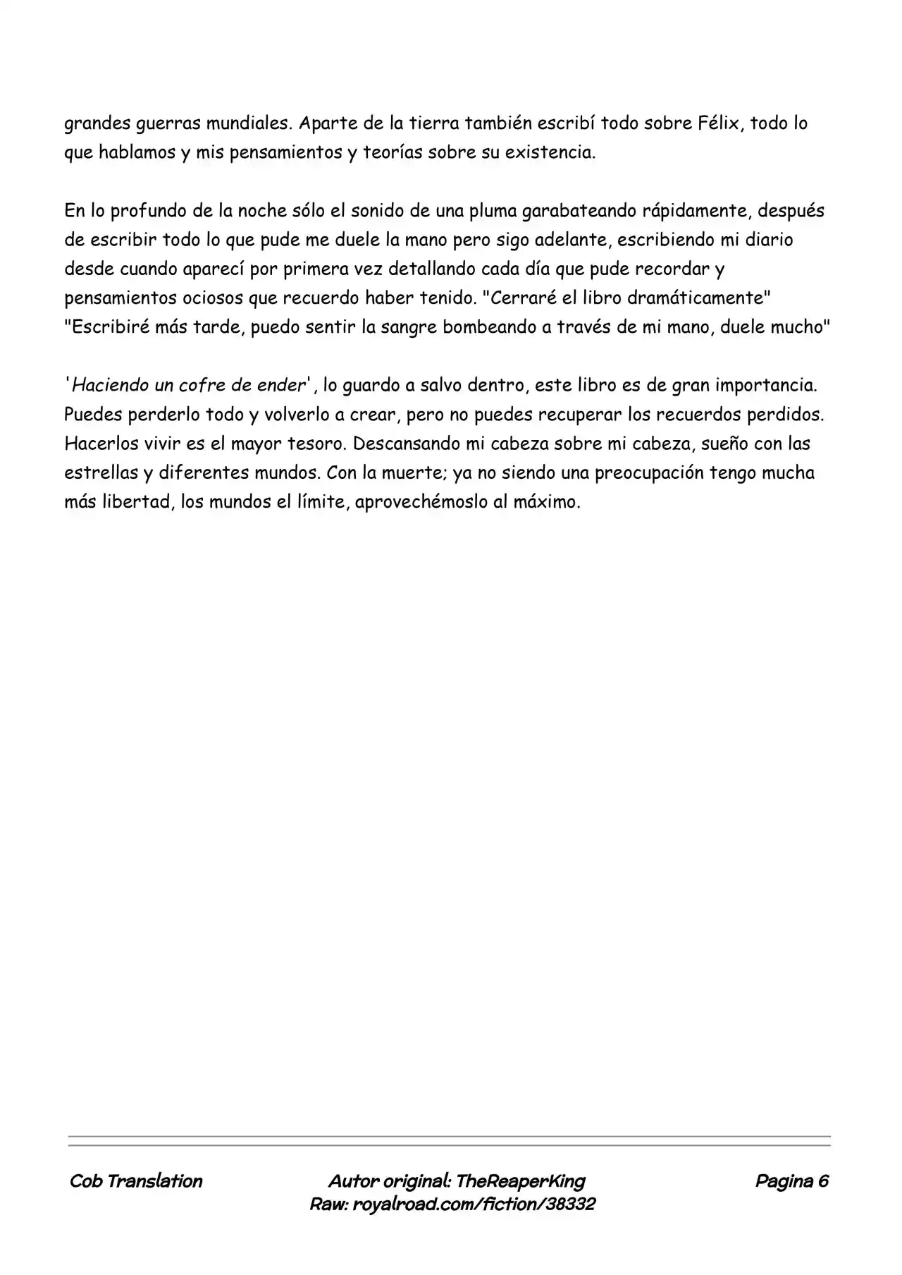 Realidad De Minecraft (Novela) - Capítulo 25 - Página 6 - LectorTMOo