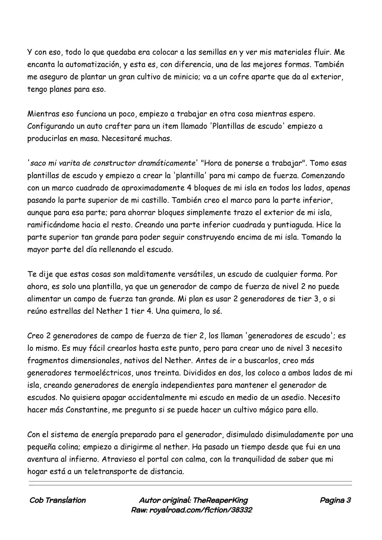 Realidad De Minecraft (Novela) - Capítulo 26 - Página 3 - LectorTMOo