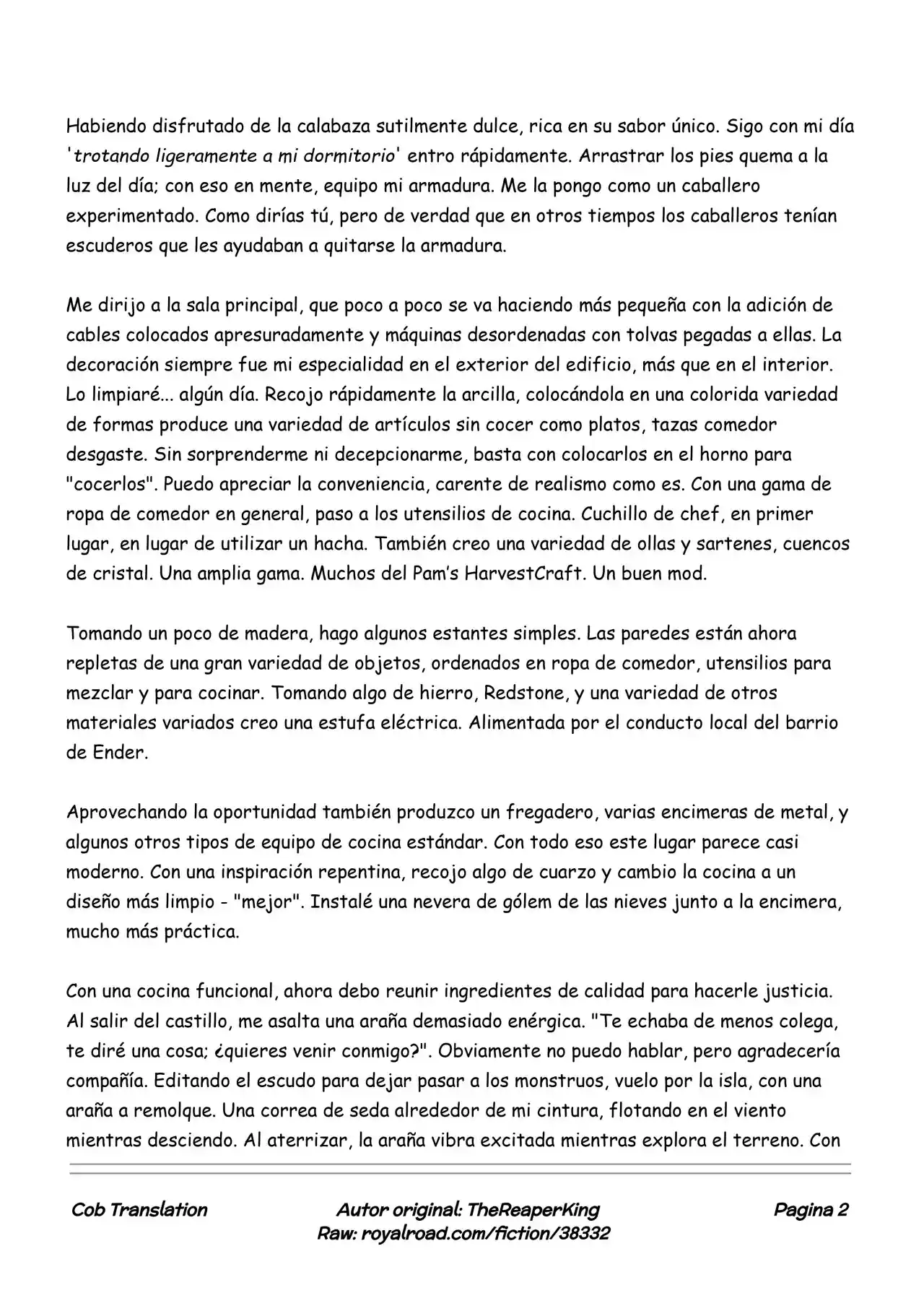 Realidad De Minecraft (Novela) - Capítulo 27 - Página 2 - LectorTMOo