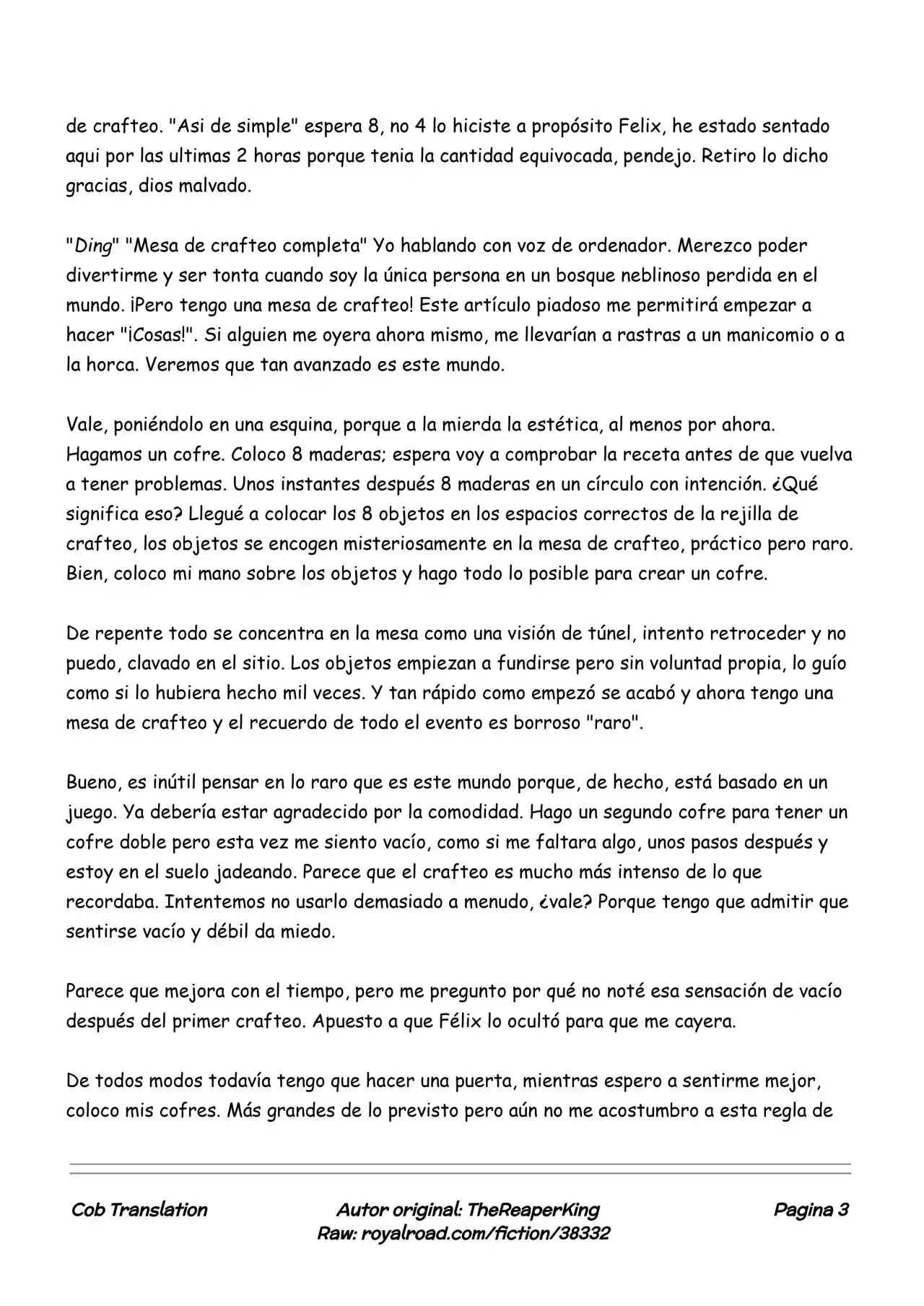Realidad De Minecraft (Novela) - Capítulo 3 - Página 3 - LectorTMOo