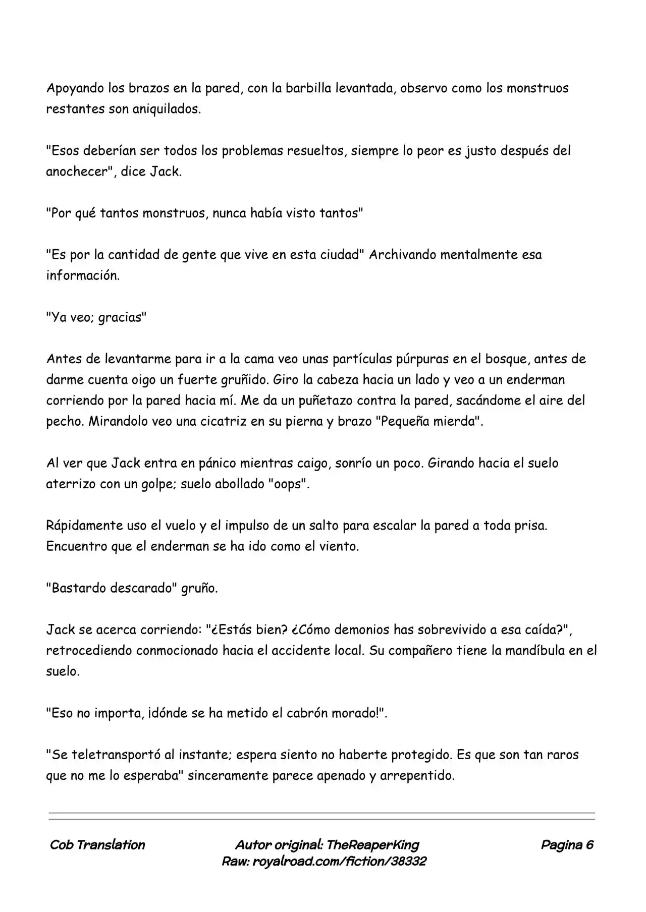 Realidad De Minecraft (Novela) - Capítulo 33 - Página 6 - LectorTMOo