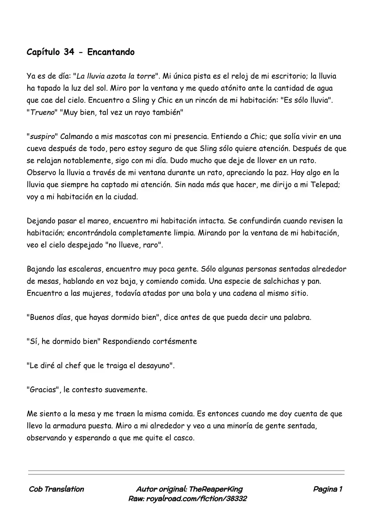 Realidad De Minecraft (Novela) - Capítulo 34 - Página 1 - LectorTMOo