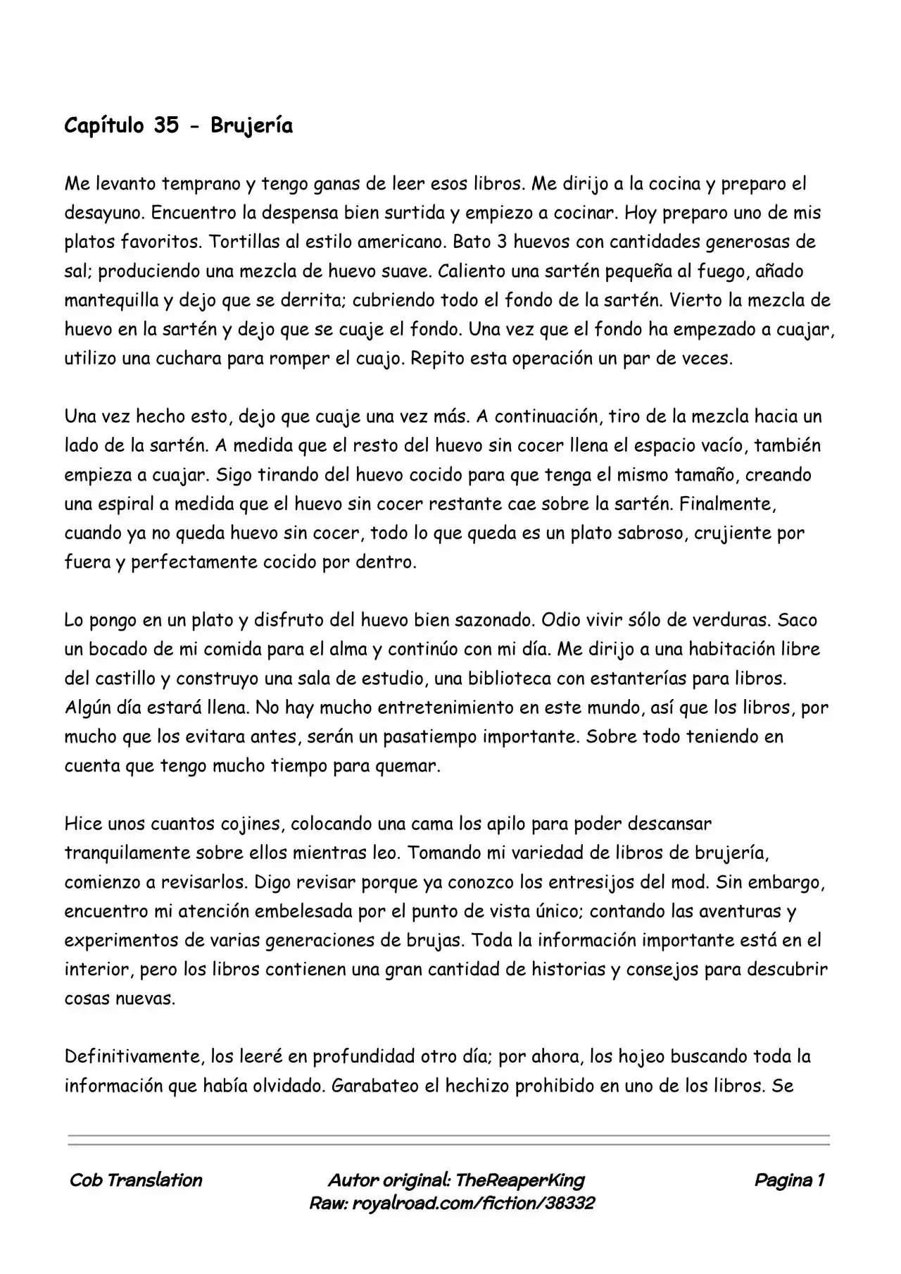 Realidad De Minecraft (Novela) - Capítulo 35 - Página 1 - LectorTMOo