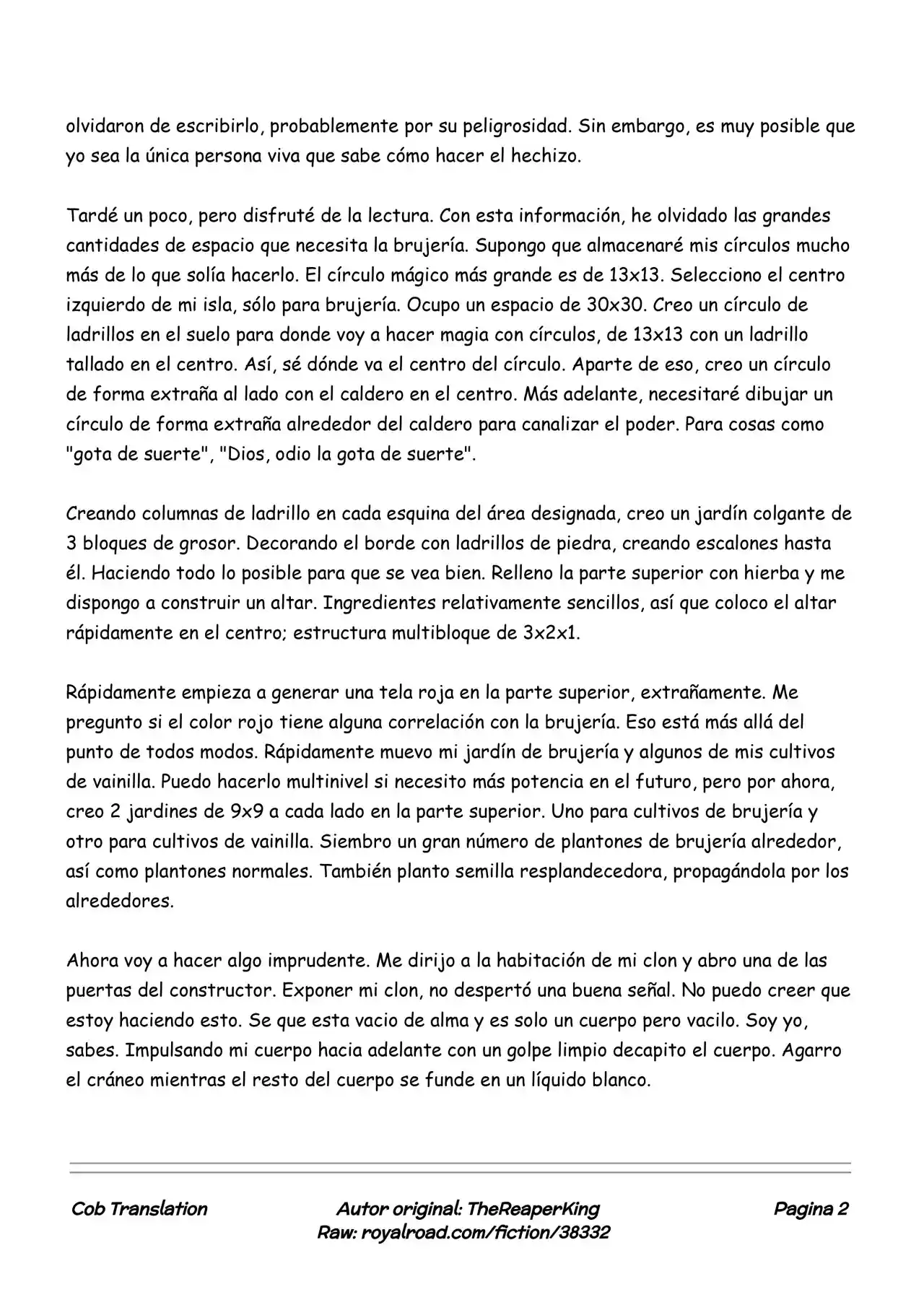 Realidad De Minecraft (Novela) - Capítulo 35 - Página 2 - LectorTMOo