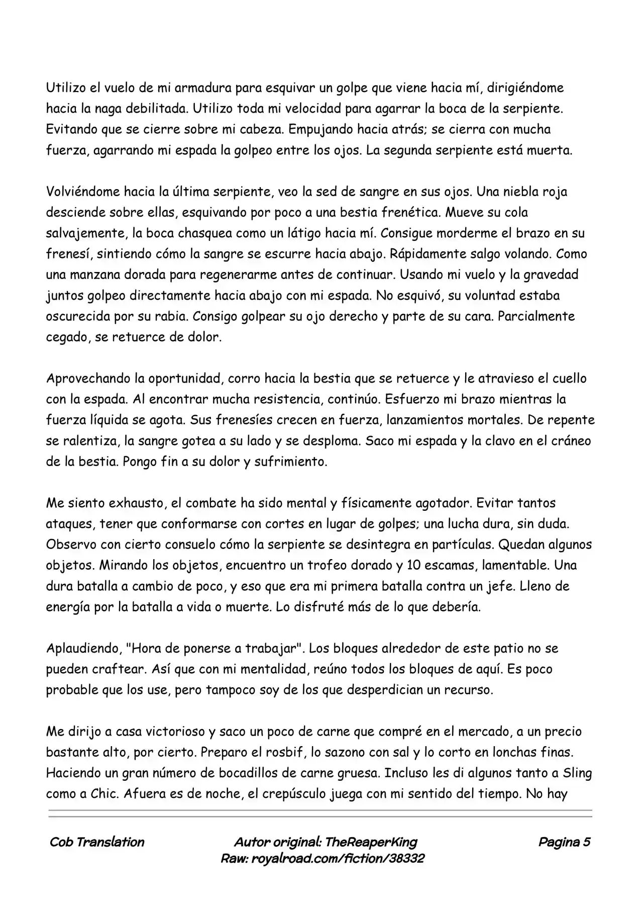 Realidad De Minecraft (Novela) - Capítulo 39 - Página 5 - LectorTMOo