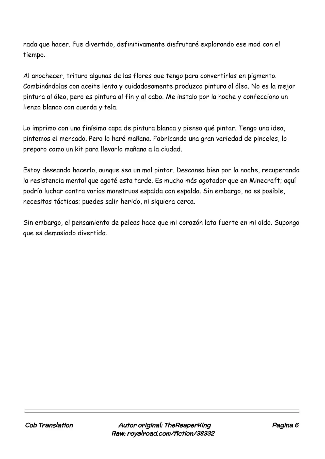 Realidad De Minecraft (Novela) - Capítulo 39 - Página 6 - LectorTMOo