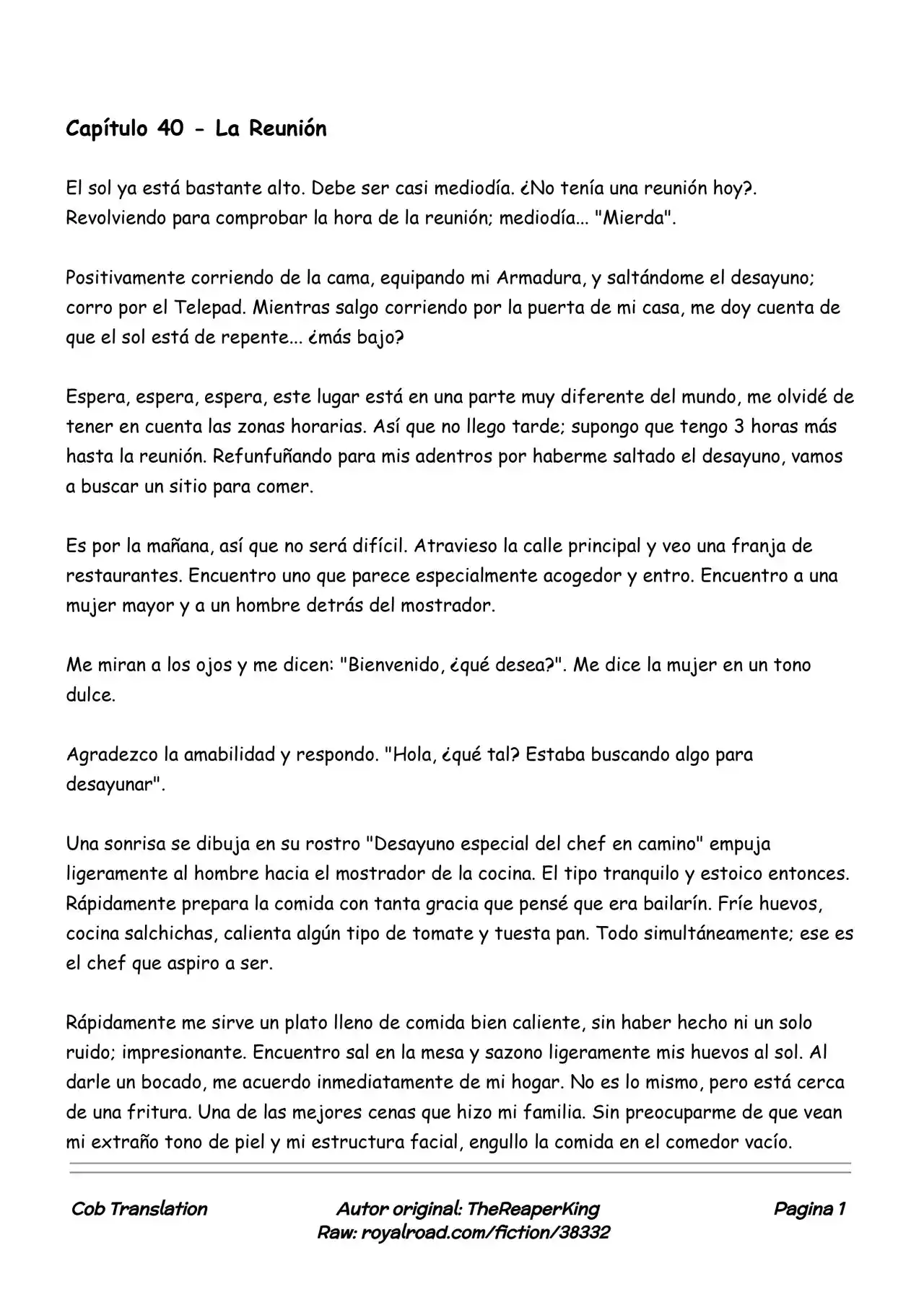 Realidad De Minecraft (Novela) - Capítulo 40 - Página 1 - LectorTMOo