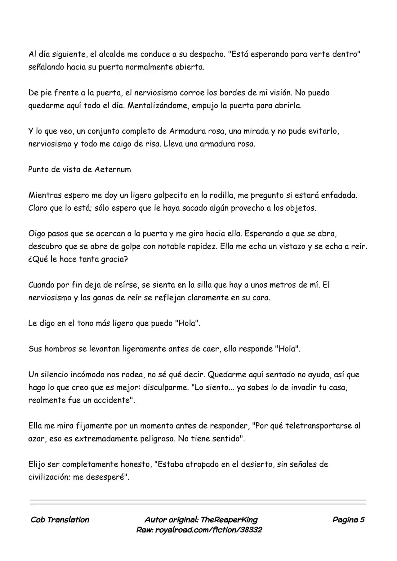 Realidad De Minecraft (Novela) - Capítulo 40 - Página 5 - LectorTMOo