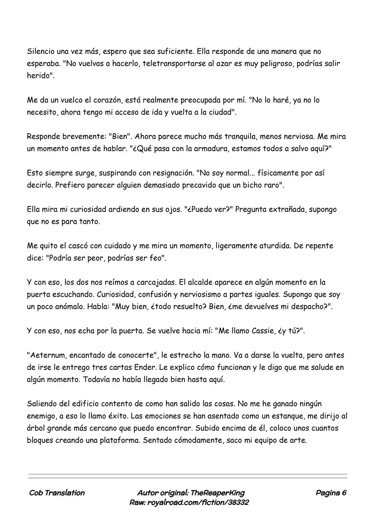 Realidad De Minecraft (Novela) - Capítulo 40 - Página 6 - LectorTMOo