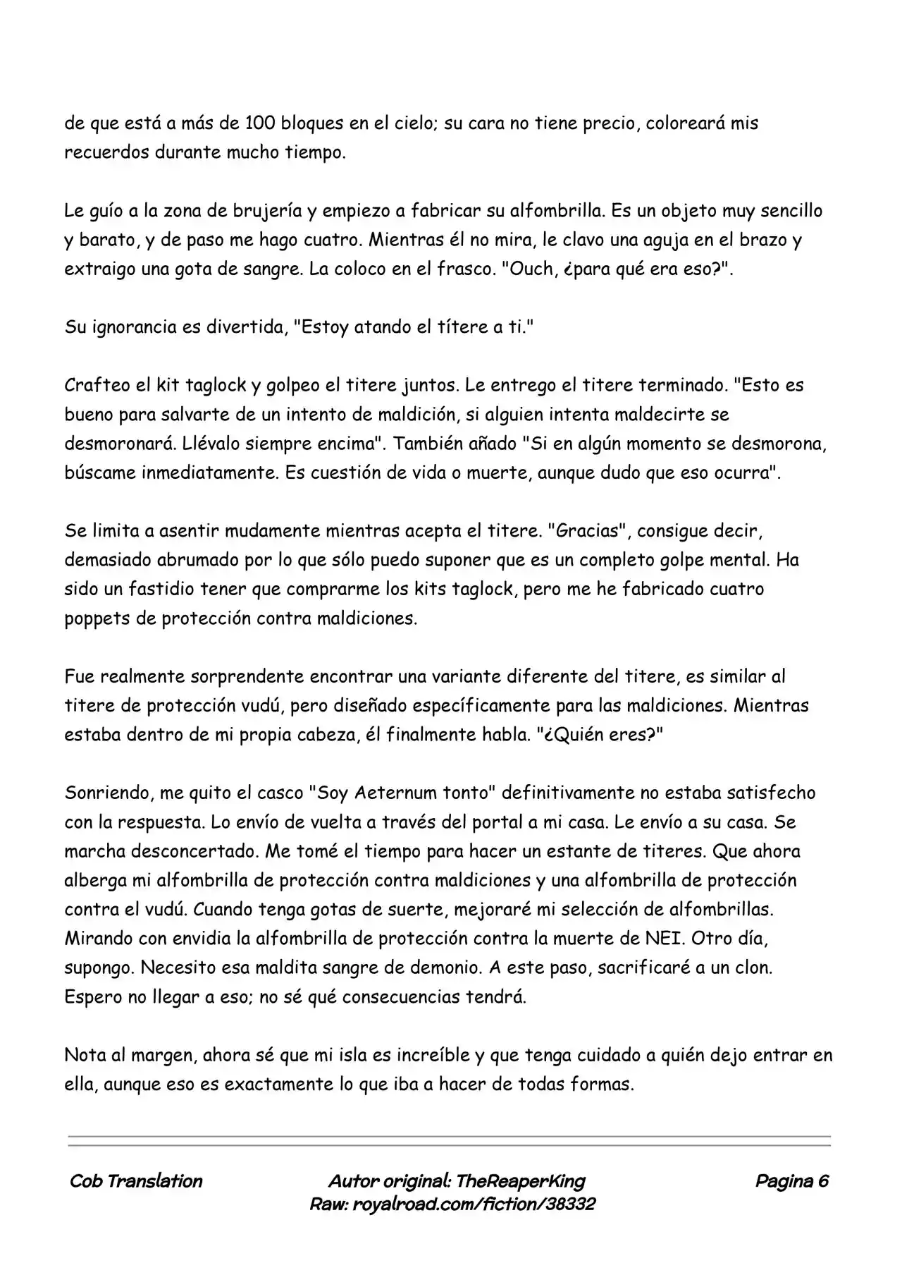 Realidad De Minecraft (Novela) - Capítulo 41 - Página 6 - LectorTMOo