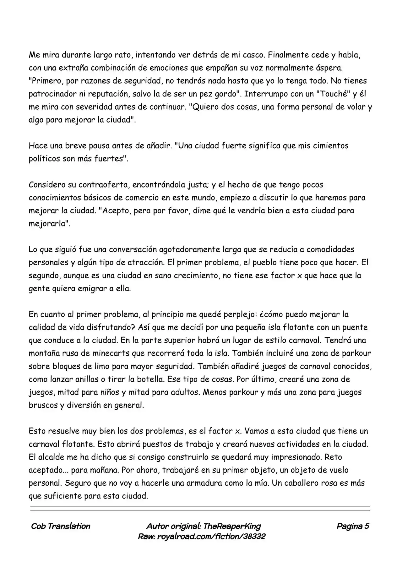 Realidad De Minecraft (Novela) - Capítulo 43 - Página 5 - LectorTMOo