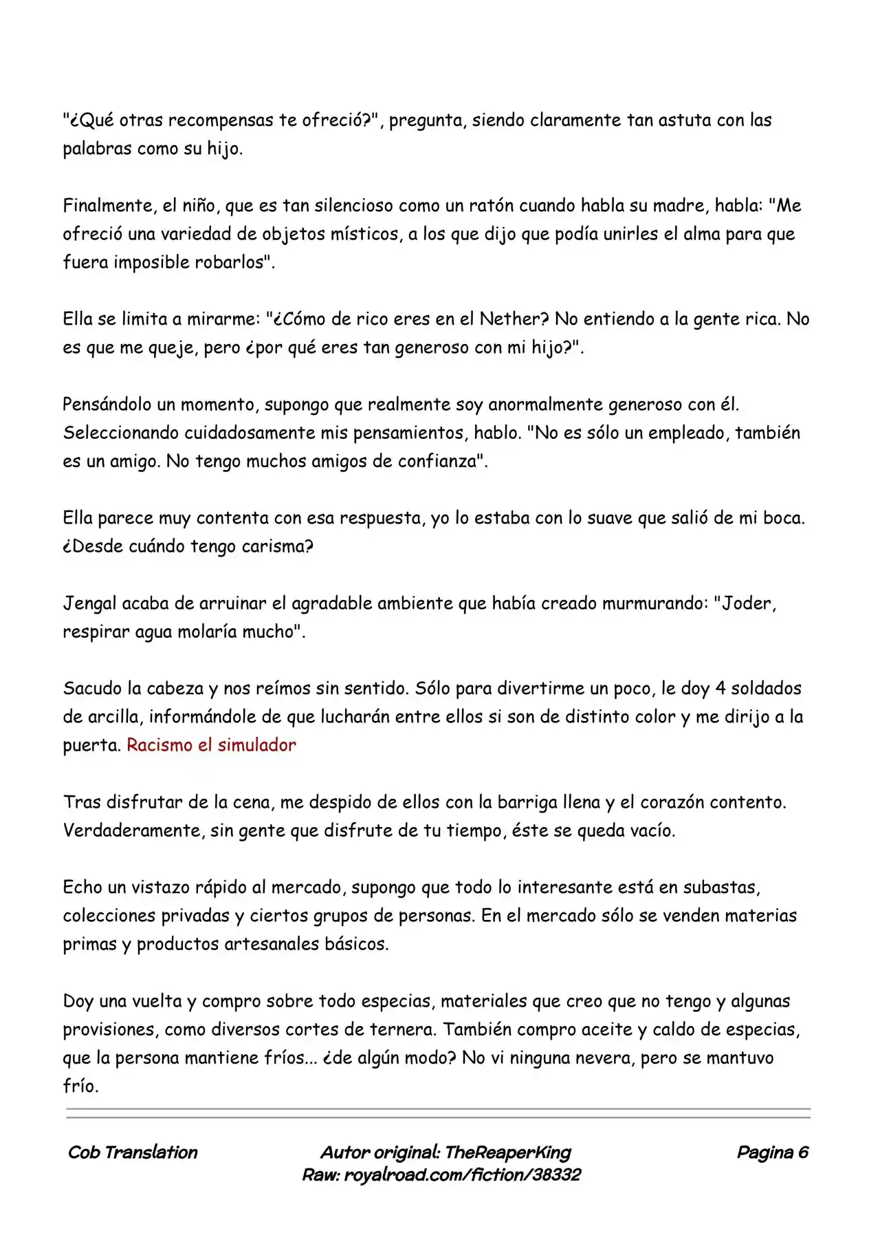 Realidad De Minecraft (Novela) - Capítulo 47 - Página 6 - LectorTMOo