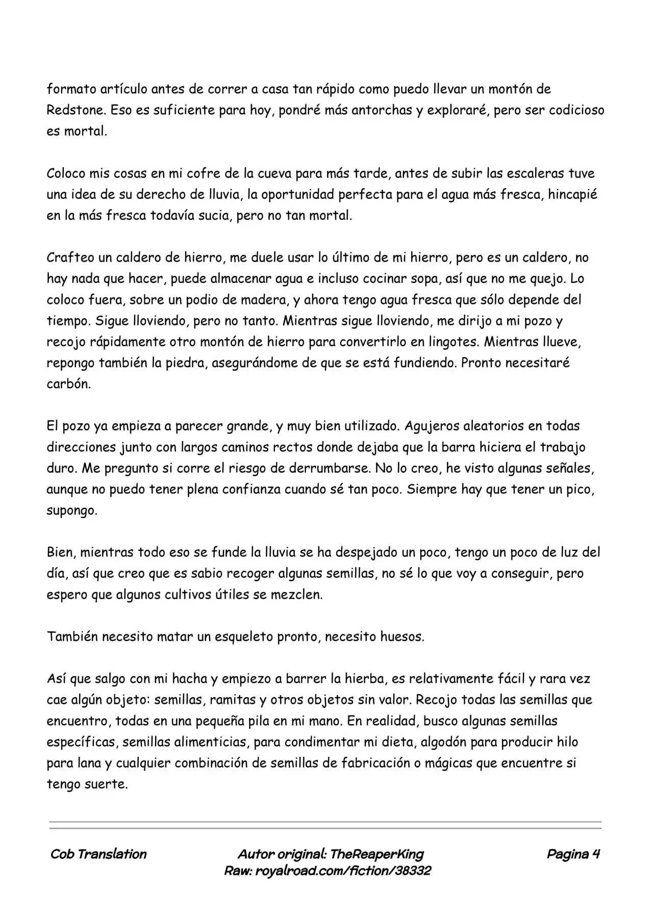 Realidad De Minecraft (Novela) - Capítulo 5 - Página 4 - LectorTMOo