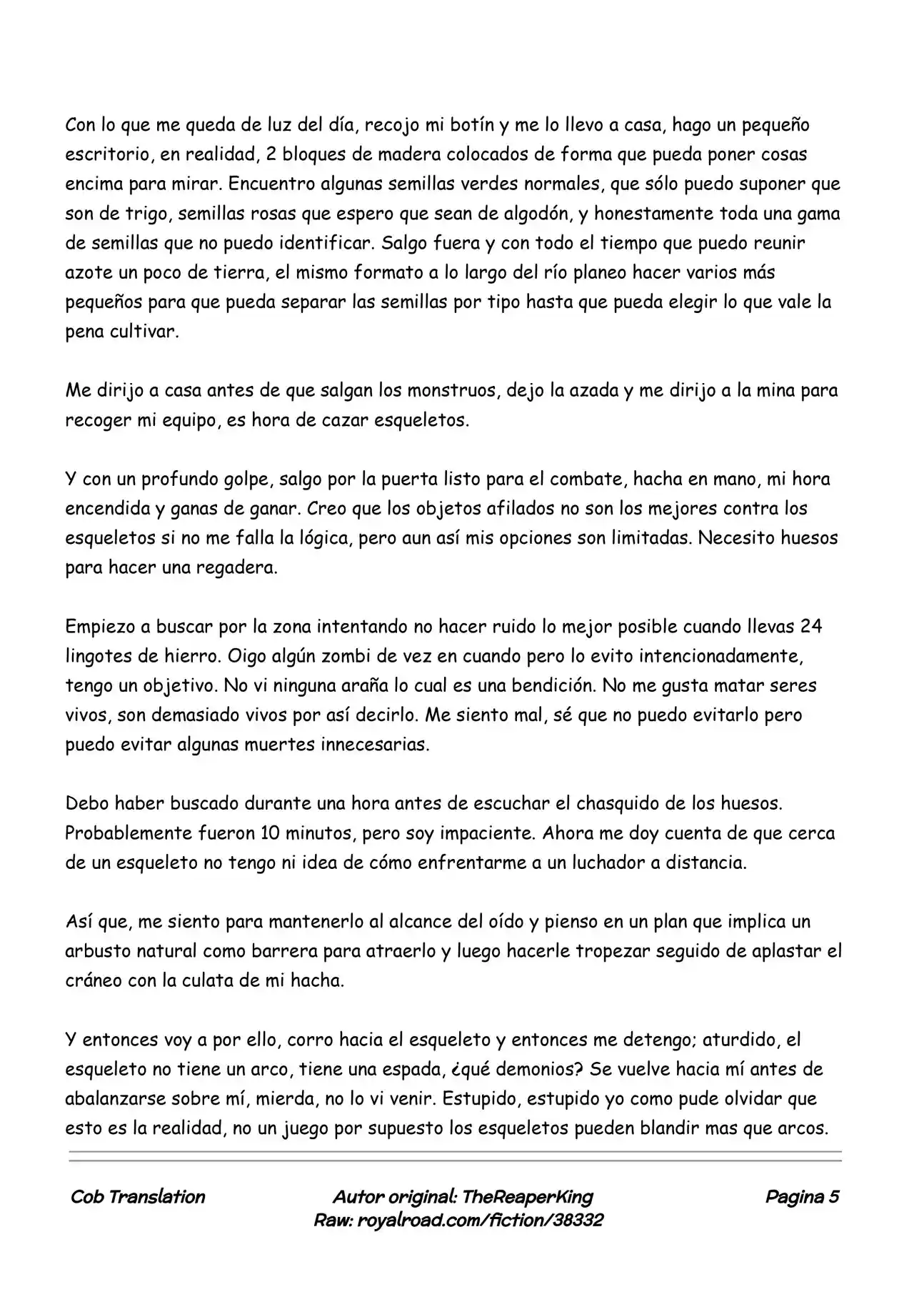 Realidad De Minecraft (Novela) - Capítulo 5 - Página 5 - LectorTMOo