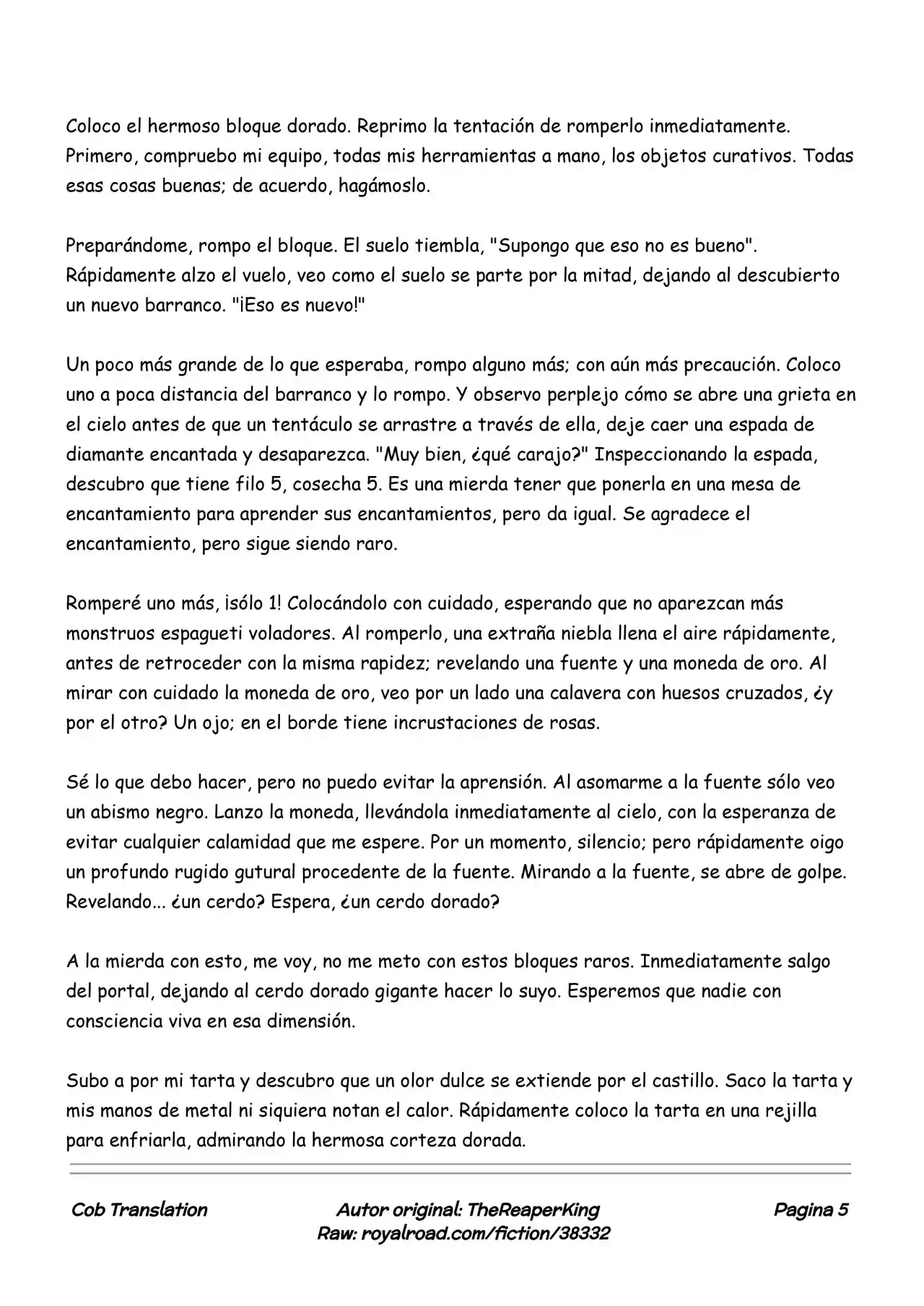 Realidad De Minecraft (Novela) - Capítulo 50 - Página 5 - LectorTMOo