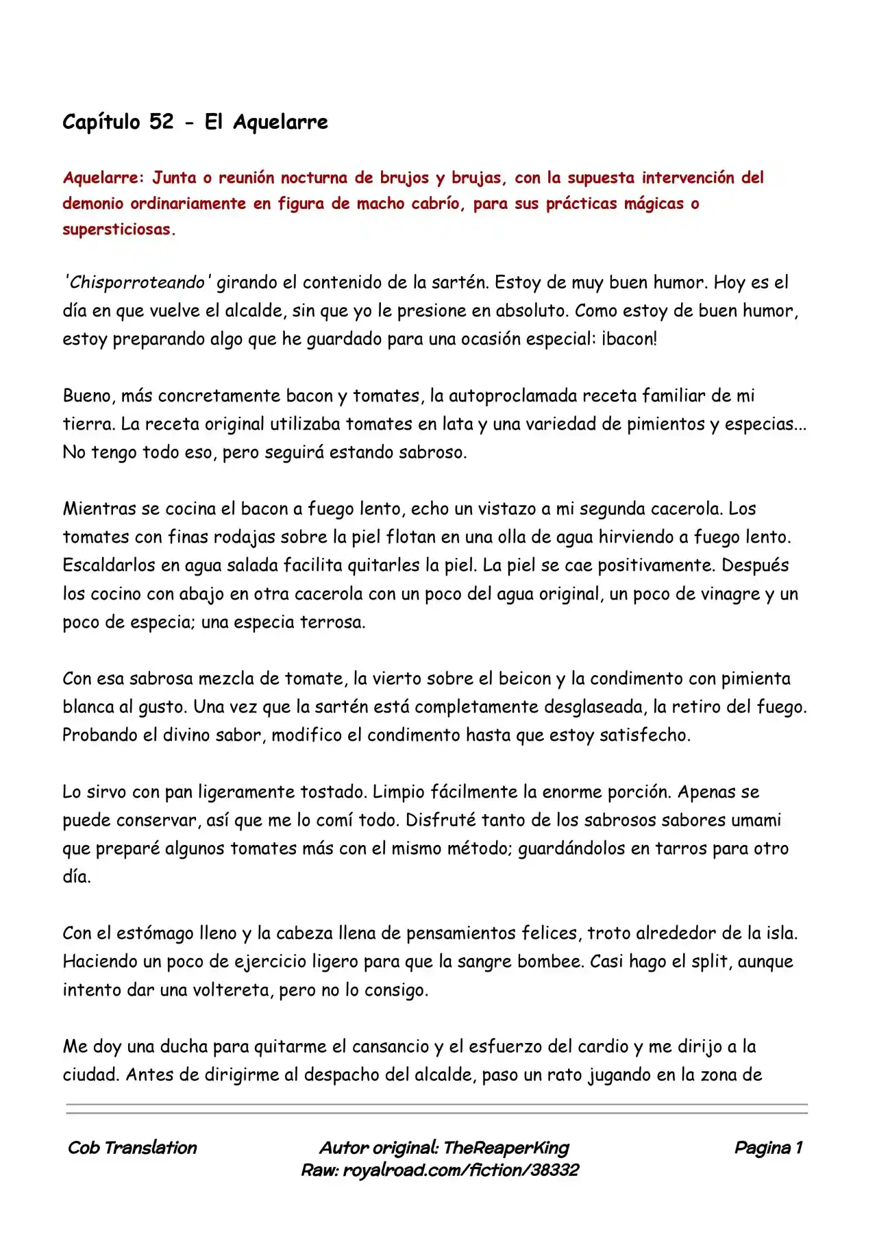 Realidad De Minecraft (Novela) - Capítulo 52 - Página 1 - LectorTMOo