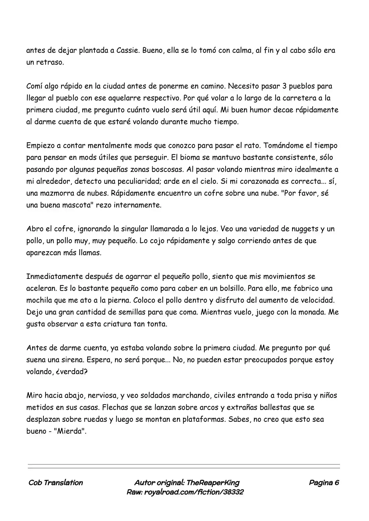 Realidad De Minecraft (Novela) - Capítulo 52 - Página 6 - LectorTMOo