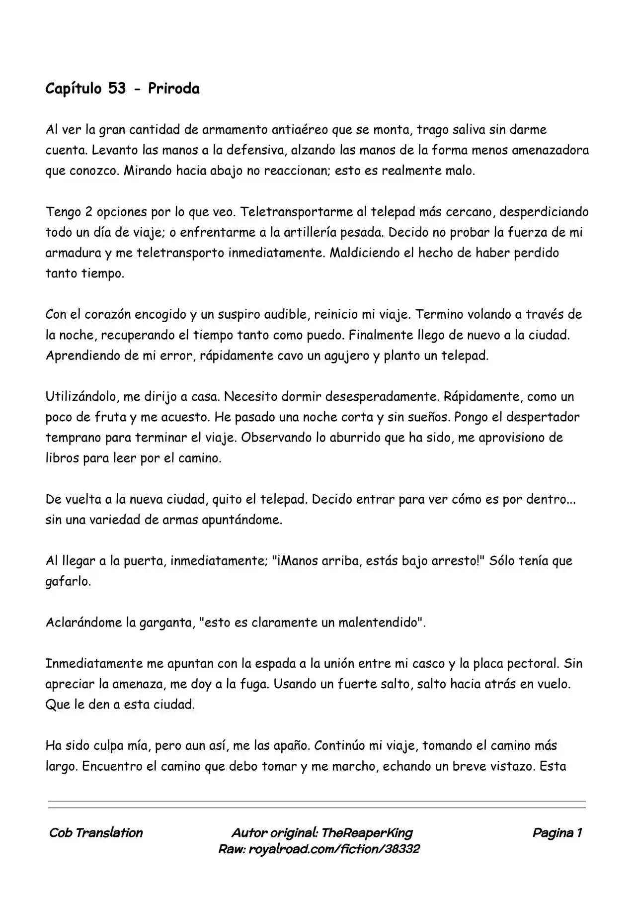 Realidad De Minecraft (Novela) - Capítulo 53 - Página 1 - LectorTMOo