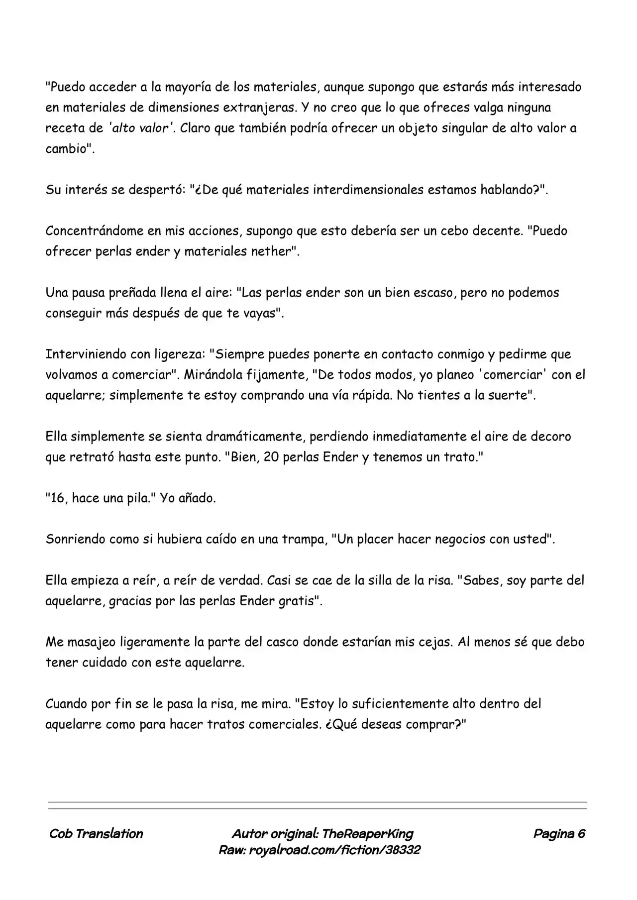 Realidad De Minecraft (Novela) - Capítulo 55 - Página 6 - LectorTMOo