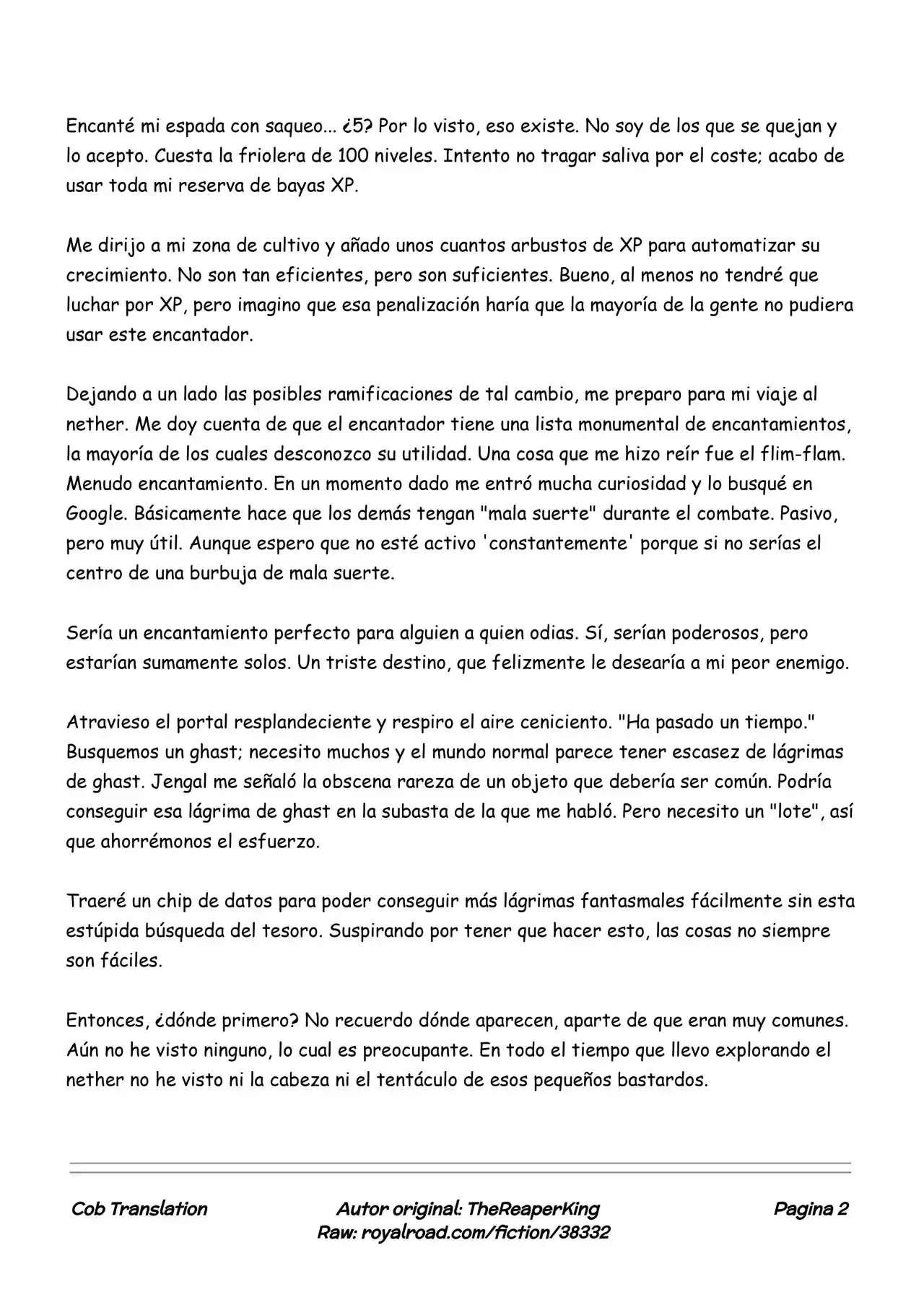 Realidad De Minecraft (Novela) - Capítulo 57 - Página 2 - LectorTMOo