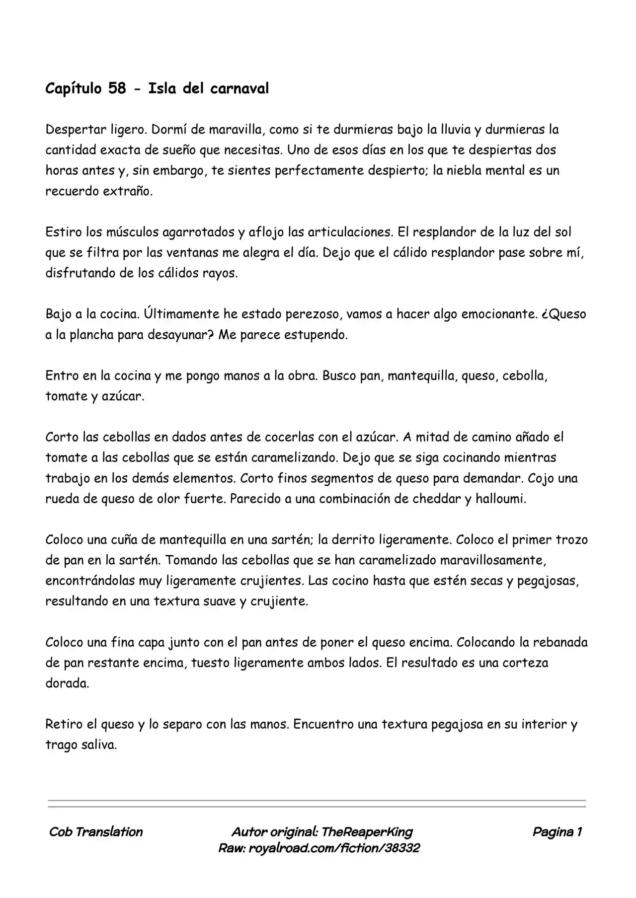 Realidad De Minecraft (Novela) - Capítulo 58 - Página 1 - LectorTMOo