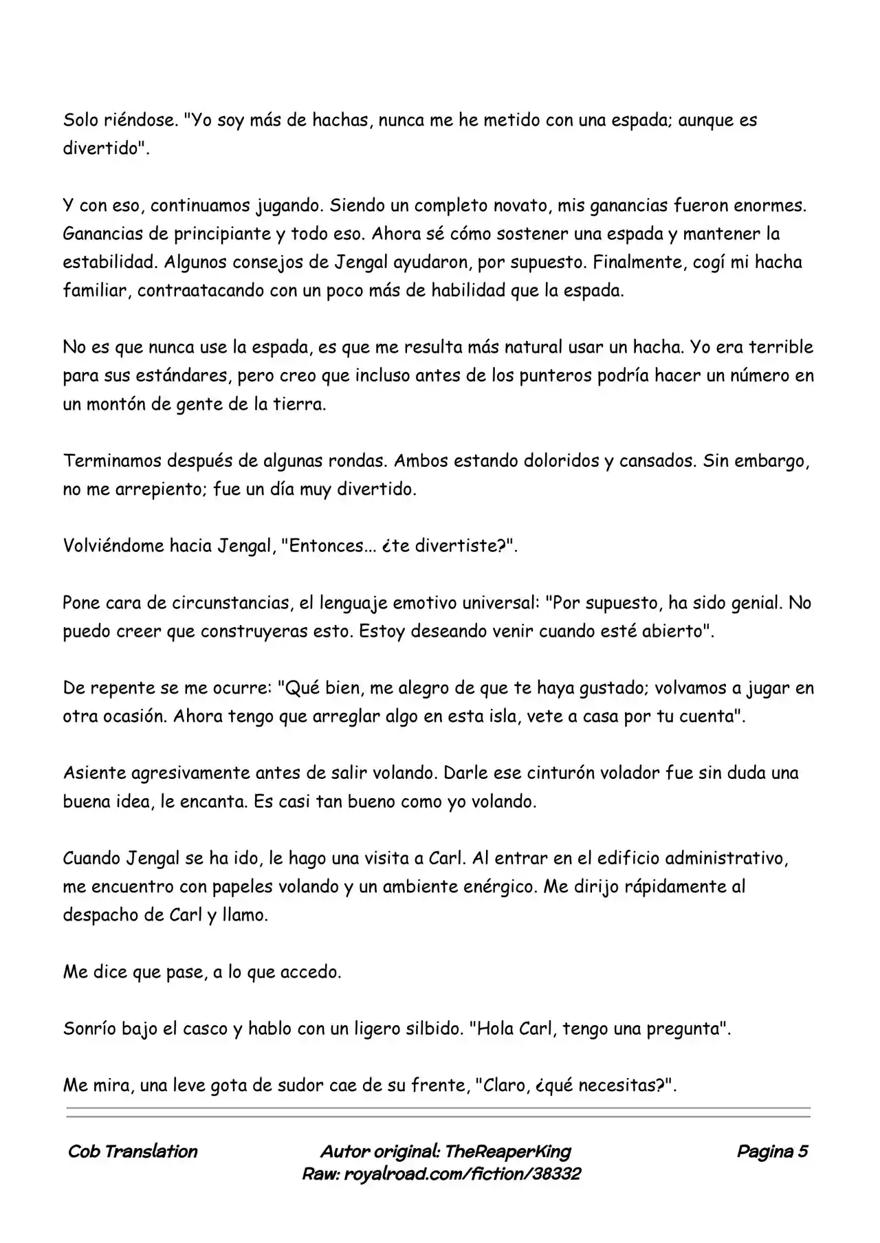 Realidad De Minecraft (Novela) - Capítulo 58 - Página 5 - LectorTMOo