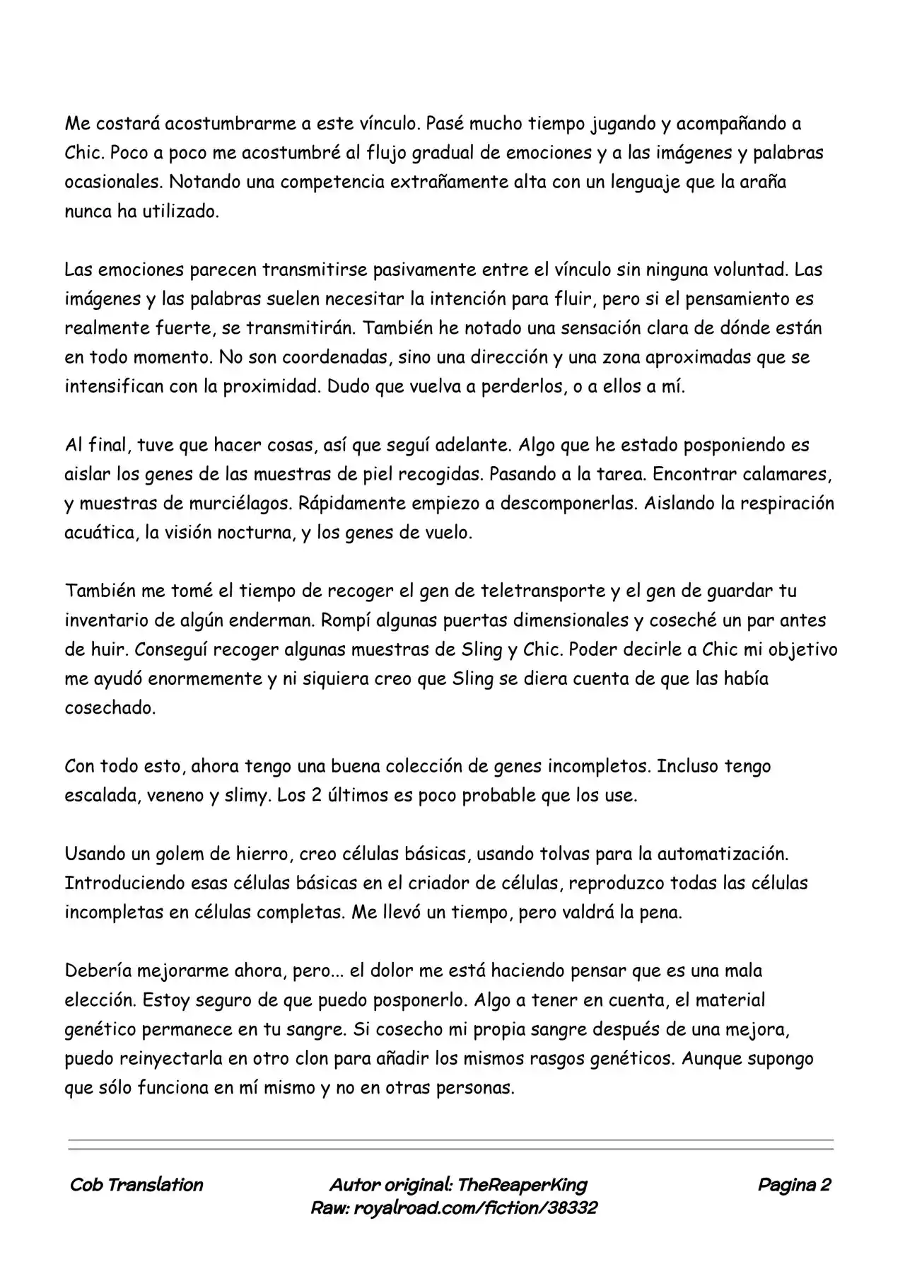 Realidad De Minecraft (Novela) - Capítulo 59 - Página 2 - LectorTMOo