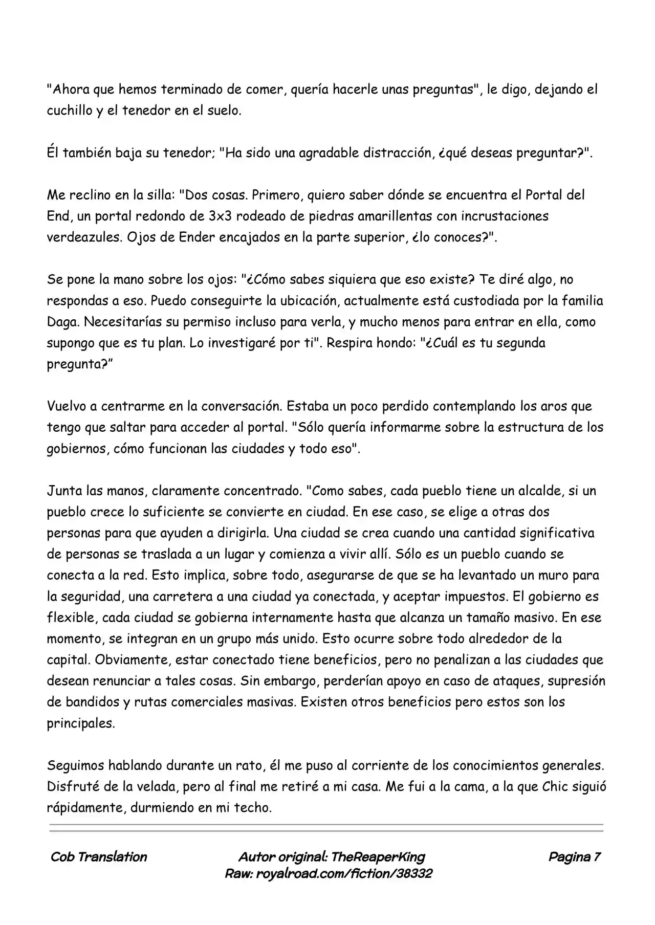 Realidad De Minecraft (Novela) - Capítulo 59 - Página 7 - LectorTMOo
