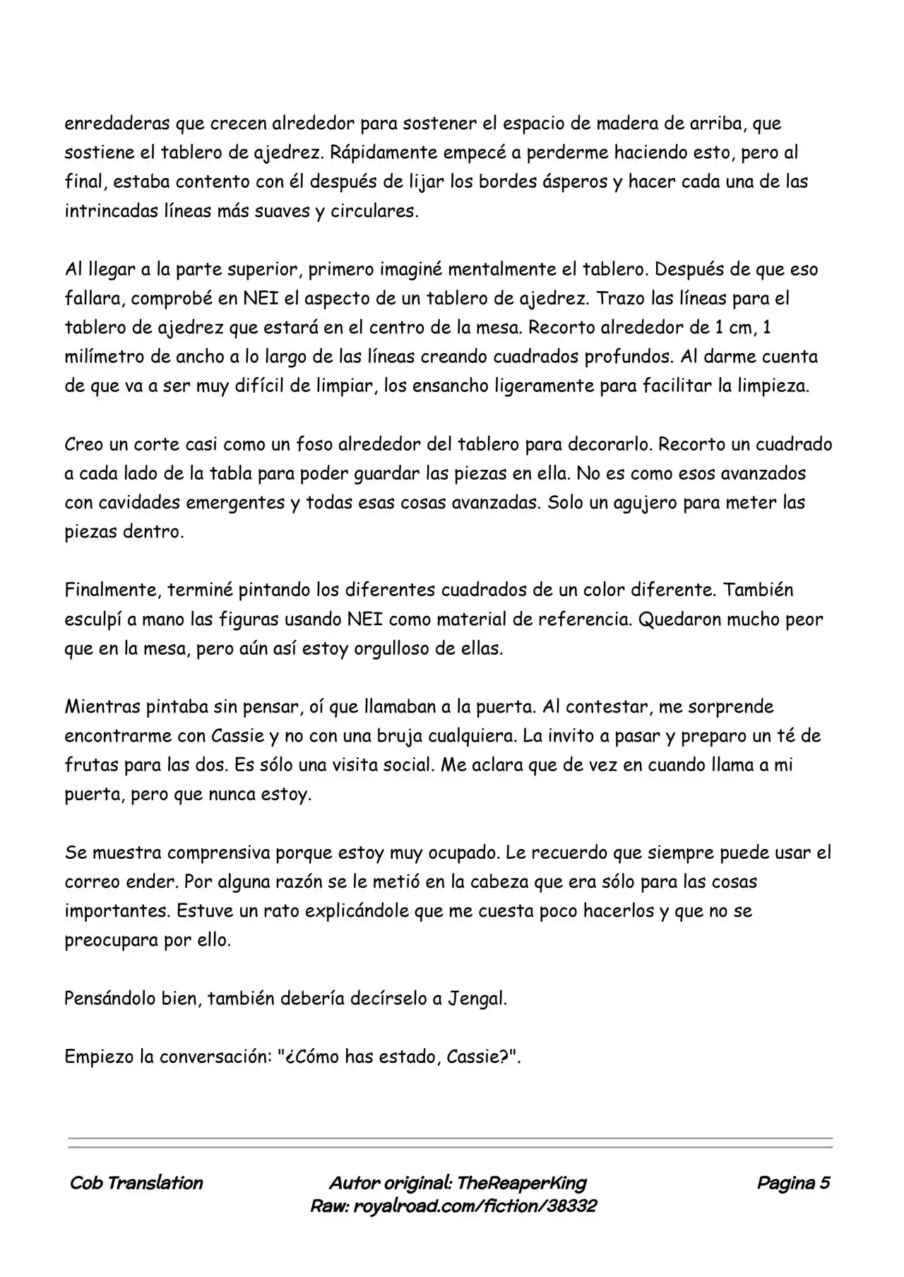 Realidad De Minecraft (Novela) - Capítulo 60 - Página 5 - LectorTMOo