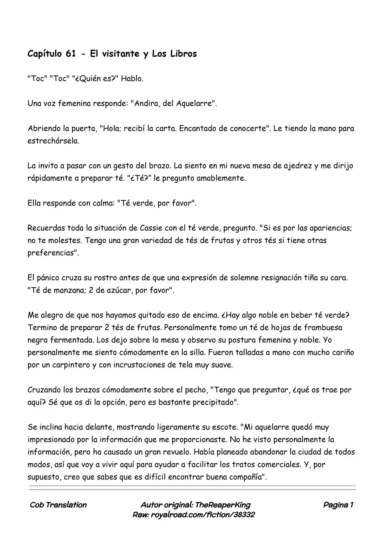 Realidad De Minecraft (Novela) - Capítulo 61 - Página 1 - LectorTMOo