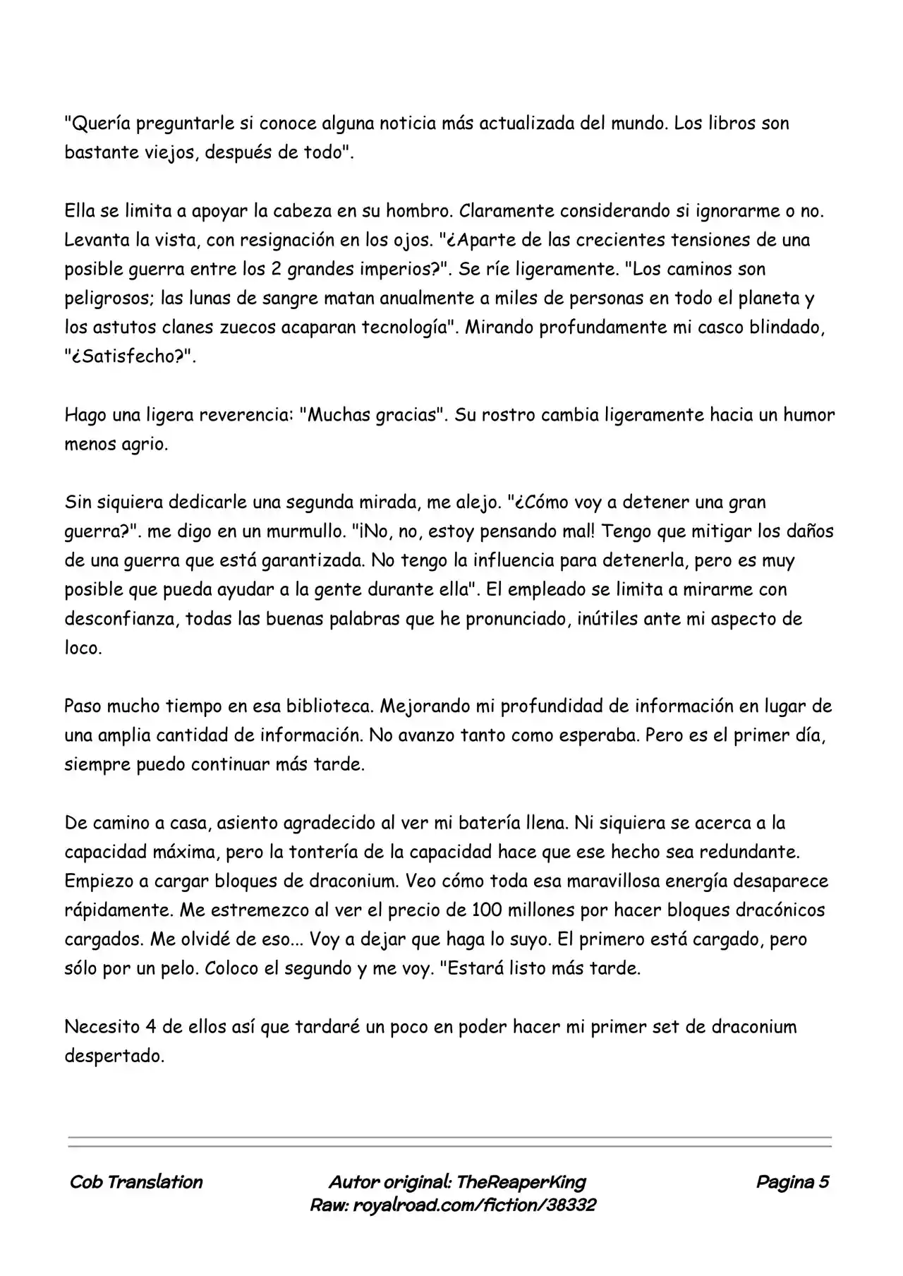 Realidad De Minecraft (Novela) - Capítulo 66 - Página 5 - LectorTMOo