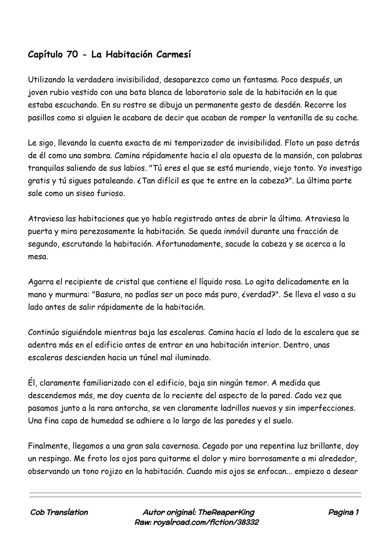 Realidad De Minecraft (Novela) - Capítulo 70 - Página 1 - LectorTMOo