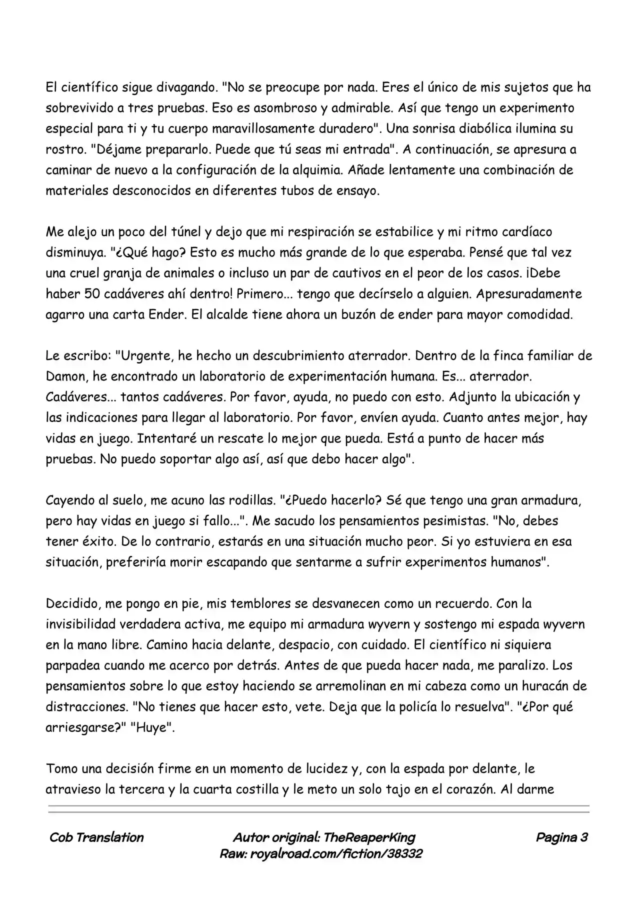 Realidad De Minecraft (Novela) - Capítulo 70 - Página 3 - LectorTMOo