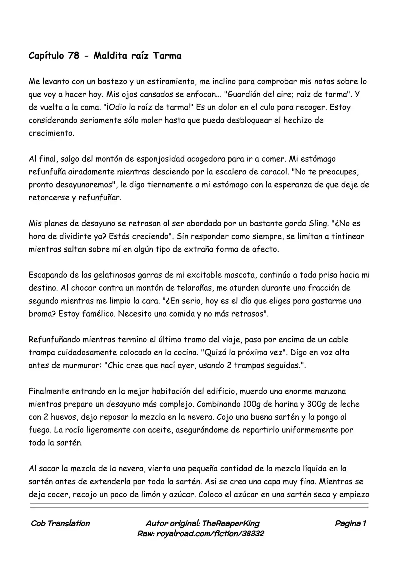 Realidad De Minecraft (Novela) - Capítulo 78 - Página 1 - LectorTMOo