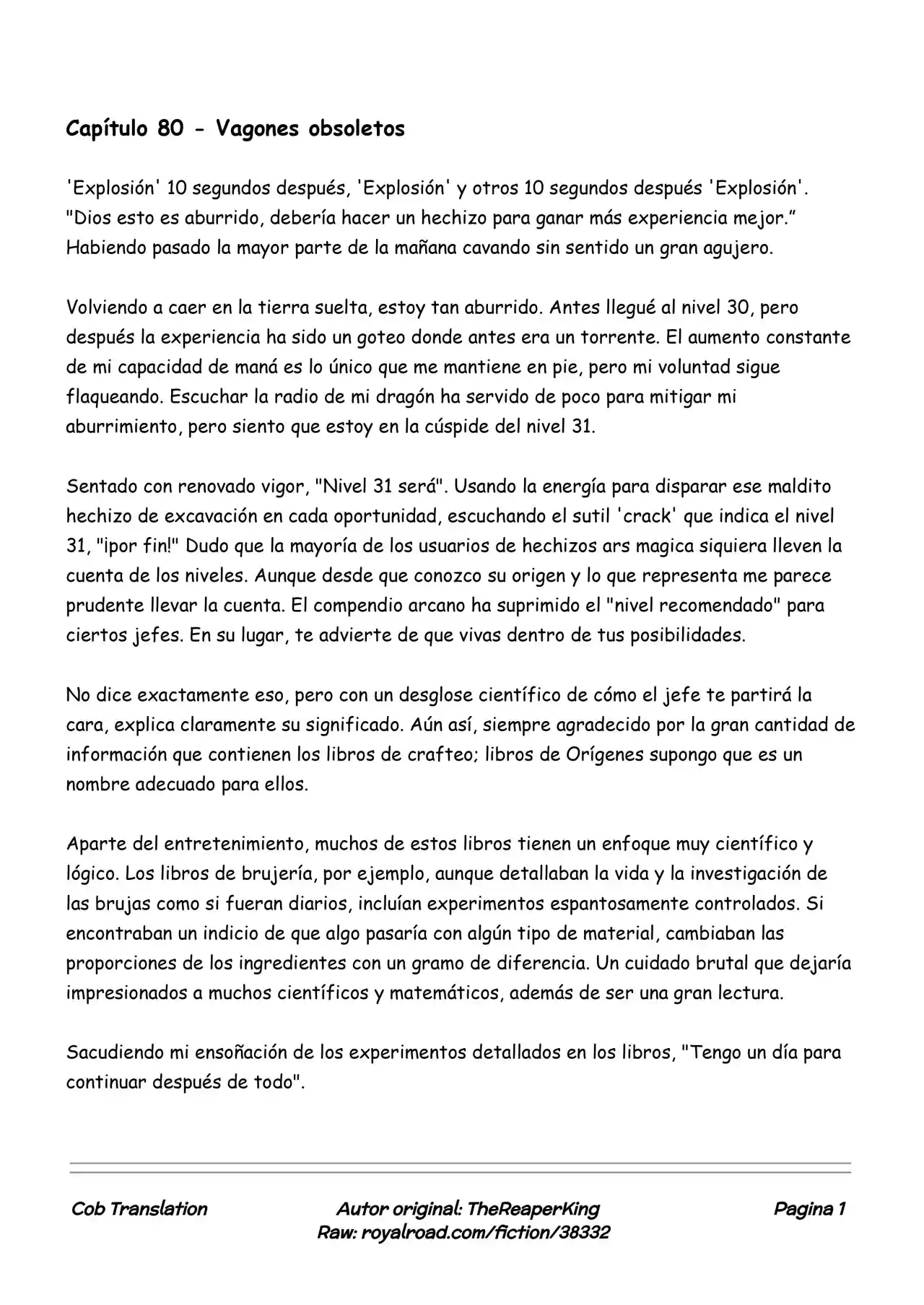 Realidad De Minecraft (Novela) - Capítulo 80 - Página 1 - LectorTMOo