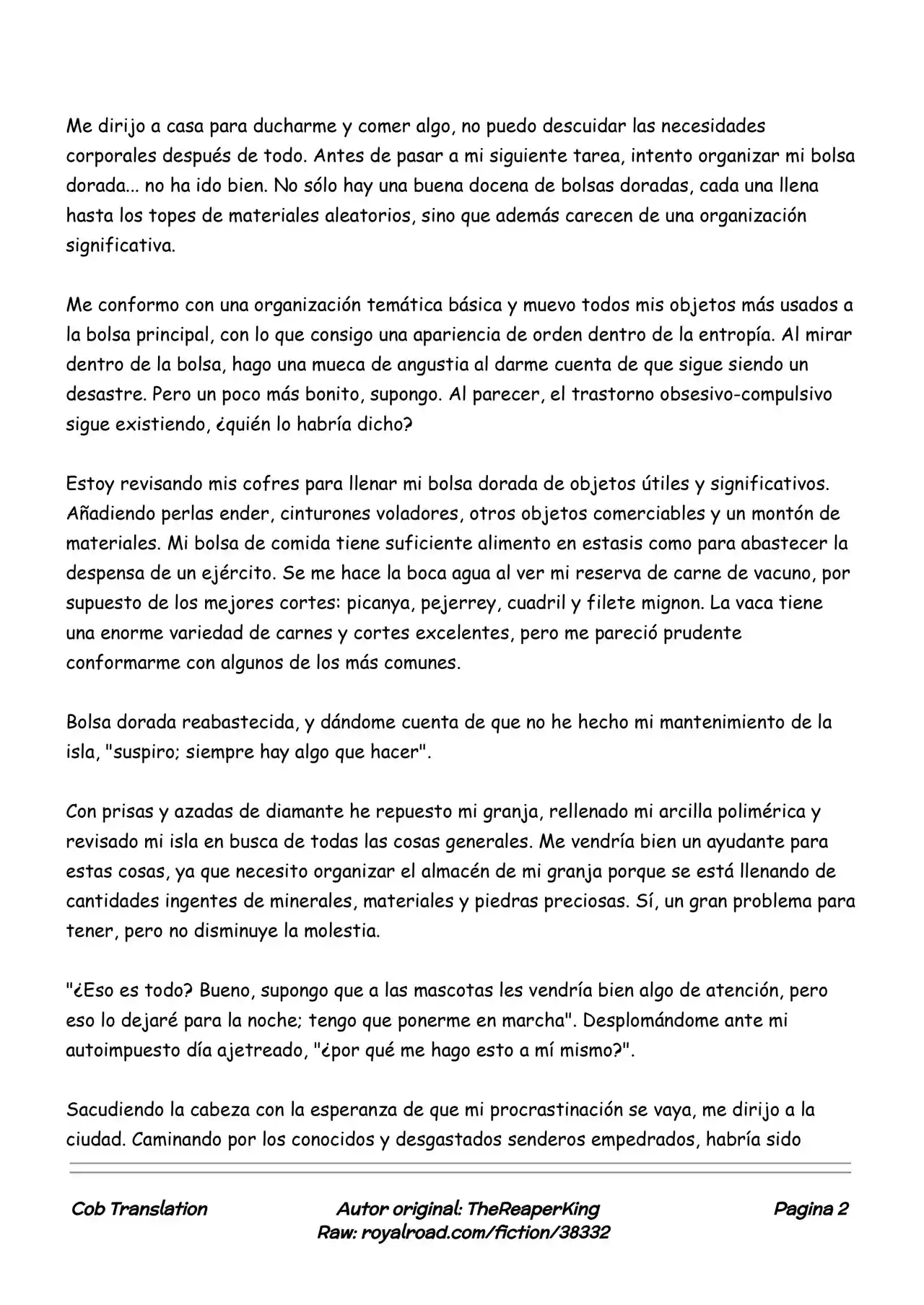 Realidad De Minecraft (Novela) - Capítulo 80 - Página 2 - LectorTMOo