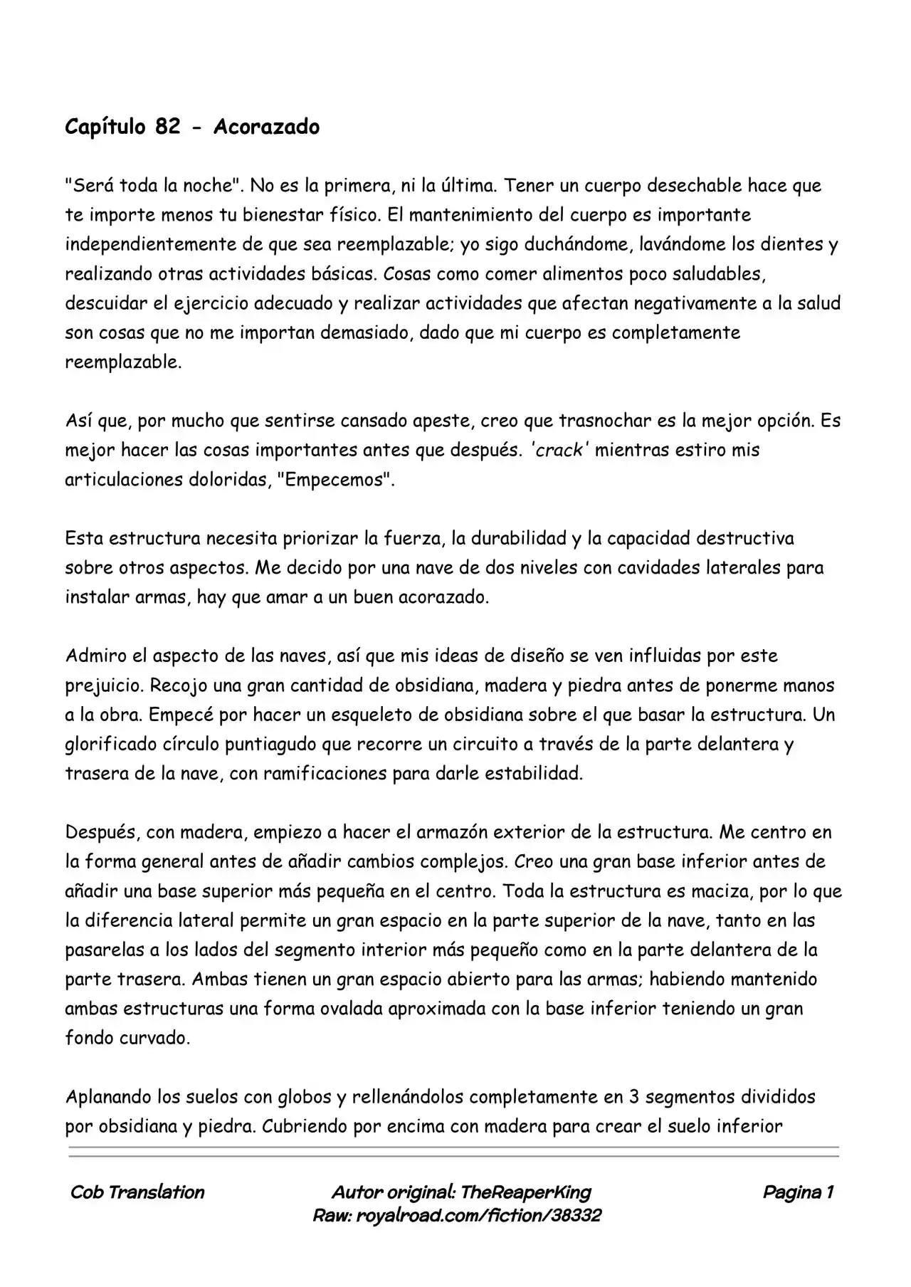 Realidad De Minecraft (Novela) - Capítulo 82 - Página 1 - LectorTMOo